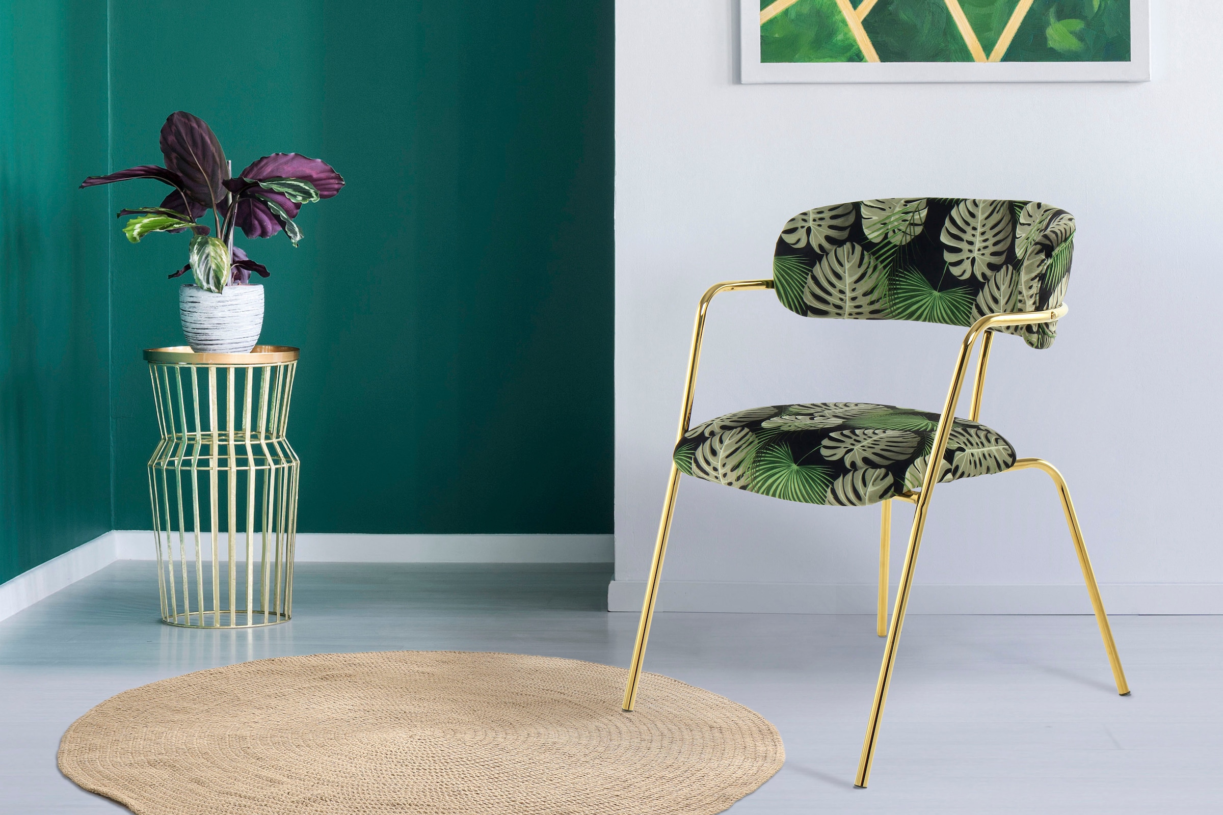 Kayoom Stuhl "Forest 625 2er-Set, samtweicher Bezug mit hohem Sitzkomfort" günstig online kaufen