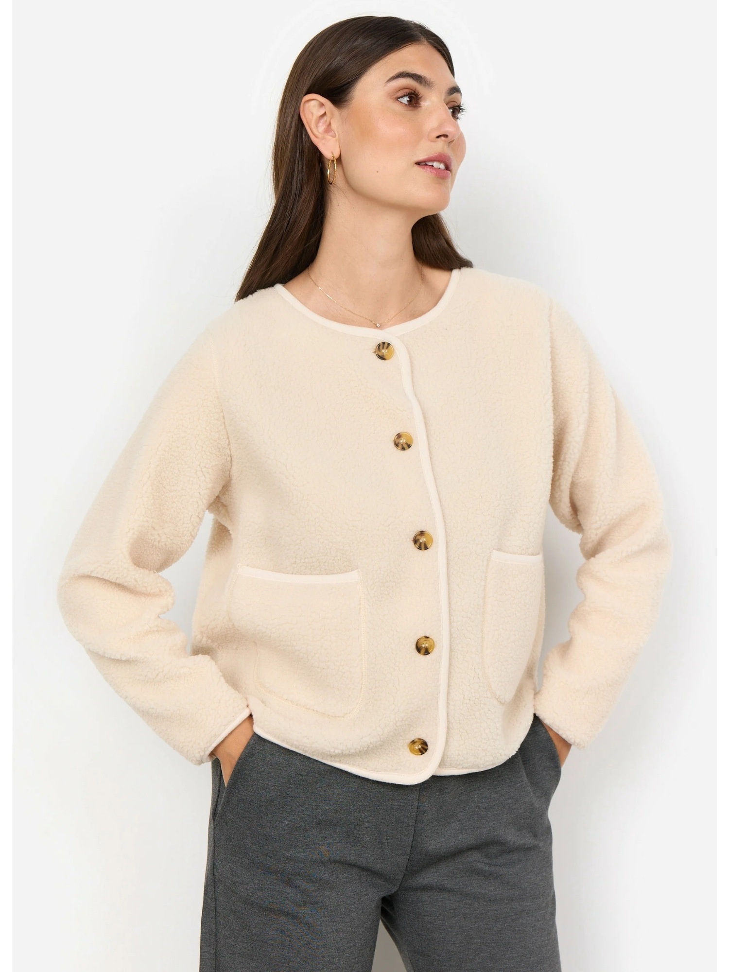 Soya Concept SC-ONYX 2 Cardigan Cream XXL 2