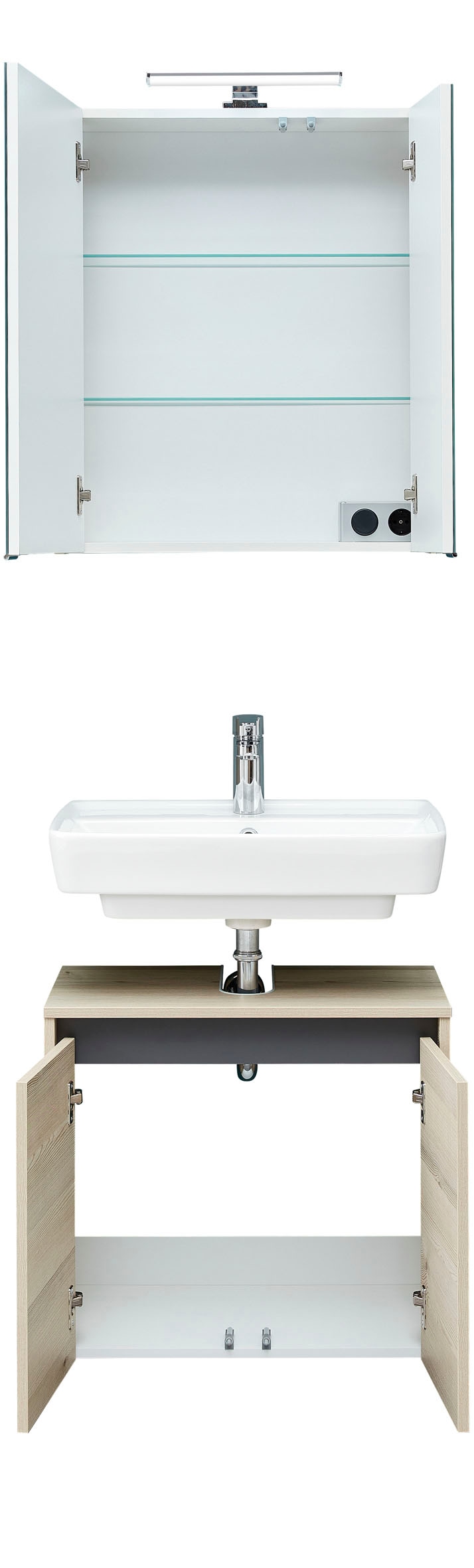 Saphir Badmöbel-Set »Quickset 393«, (Komplett-Set, 2 St.)