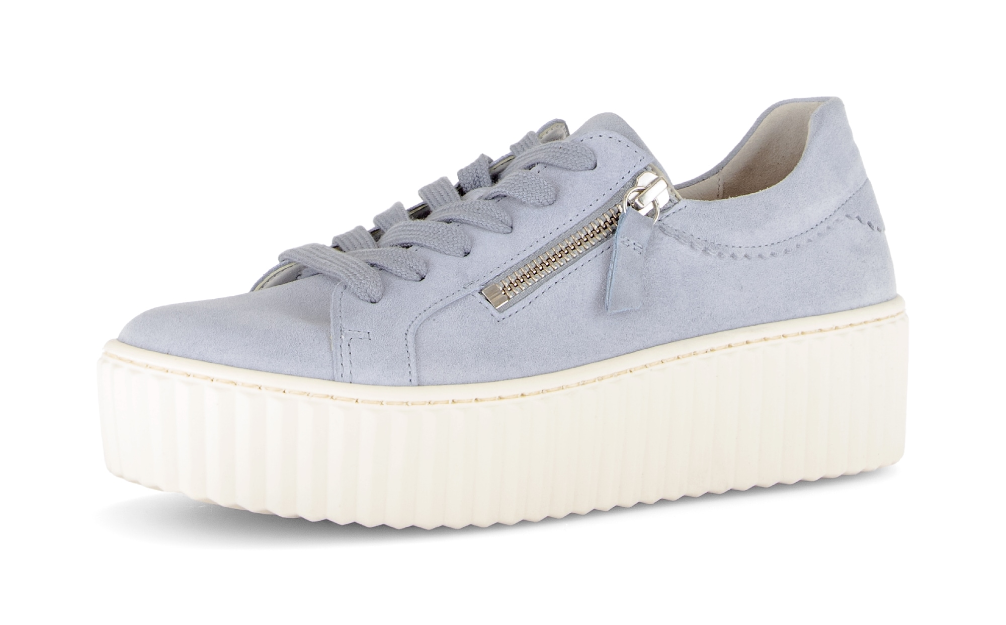 Gabor Plateausneaker, Freizeitschuh, Halbschuh, Schnürer mit zwei Reißversc günstig online kaufen