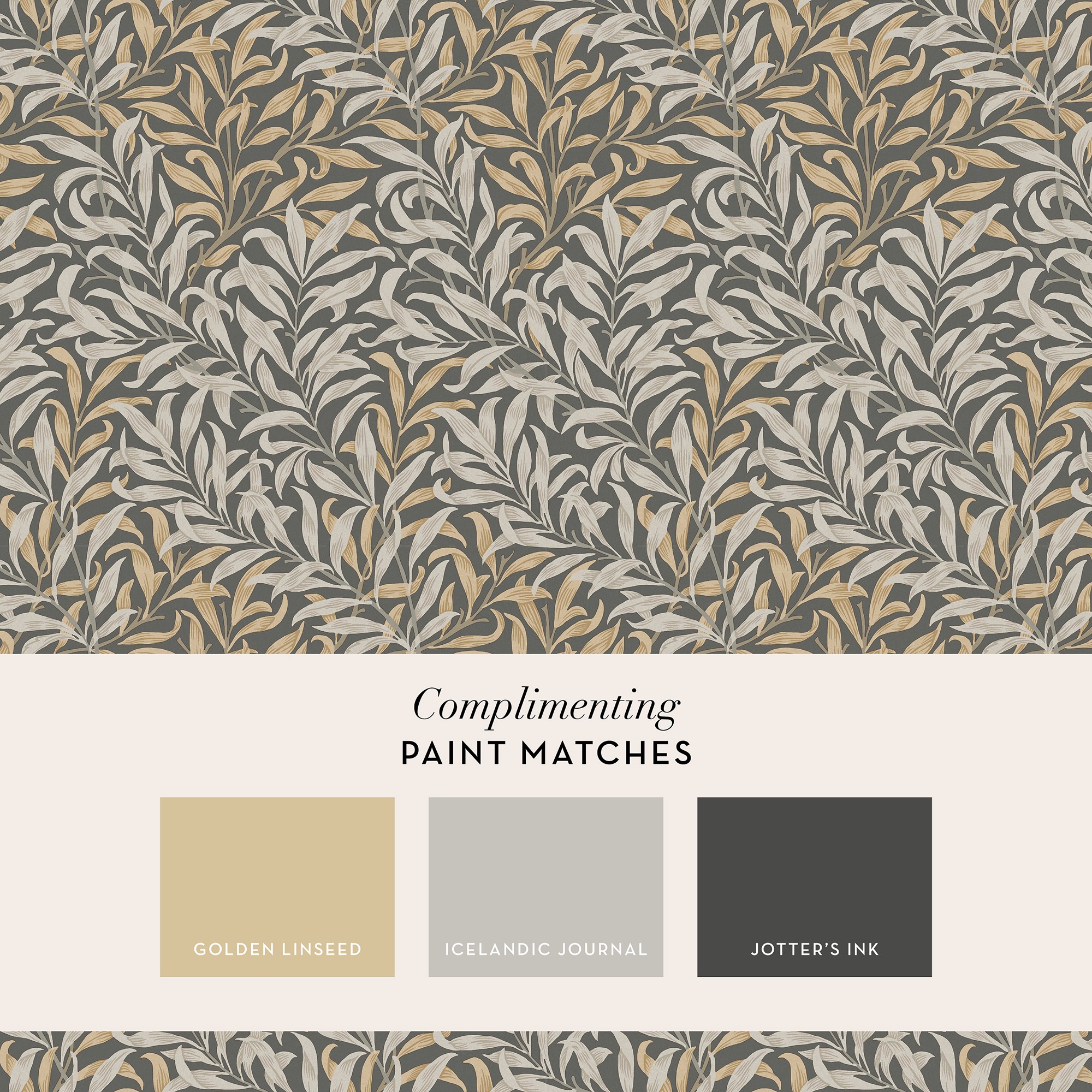 WILLIAM MORRIS AT HOME Vliestapete »Willow Bough«, Retro, 10mx52cm (ca. 5m2)