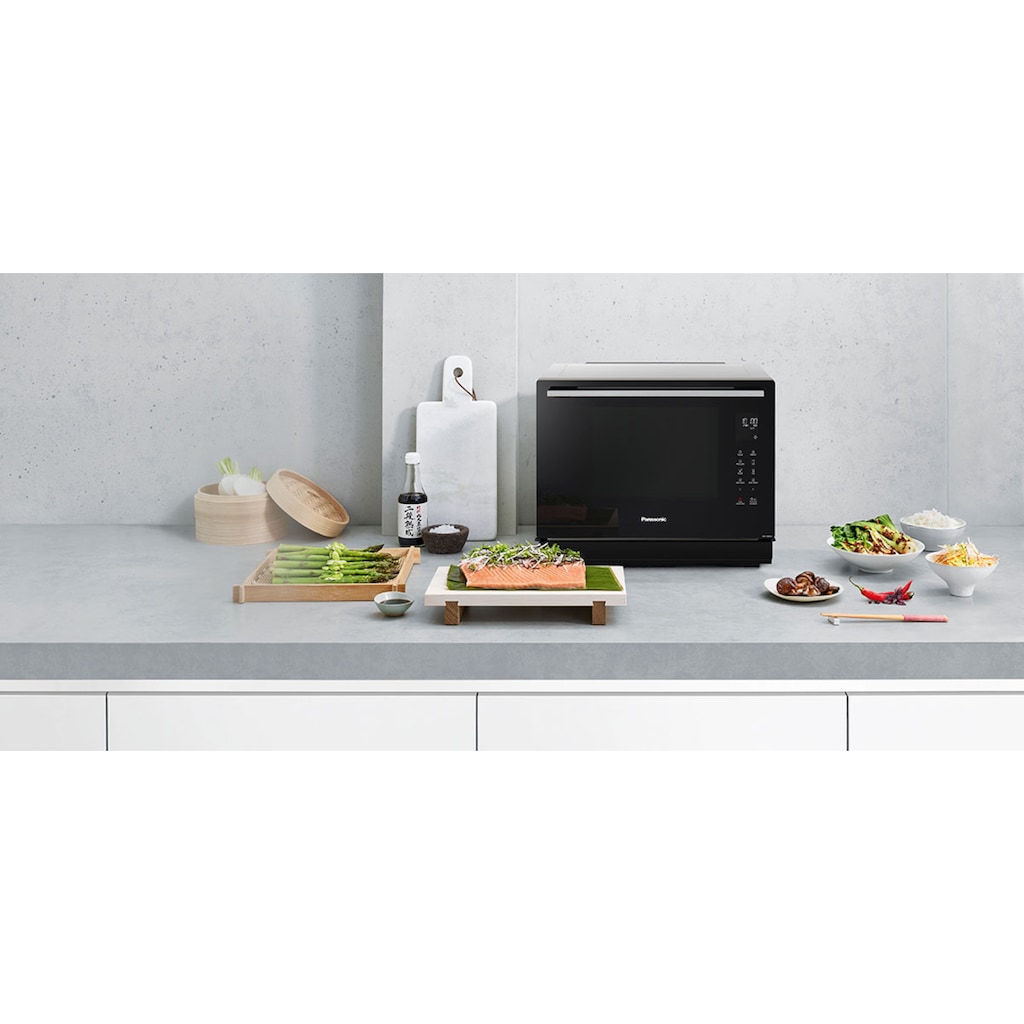 Panasonic Mikrowelle »NN-CS89LBGPG«, Mikrowelle-Dampfgarfunktion-Grill und Heißluft, 1000 W