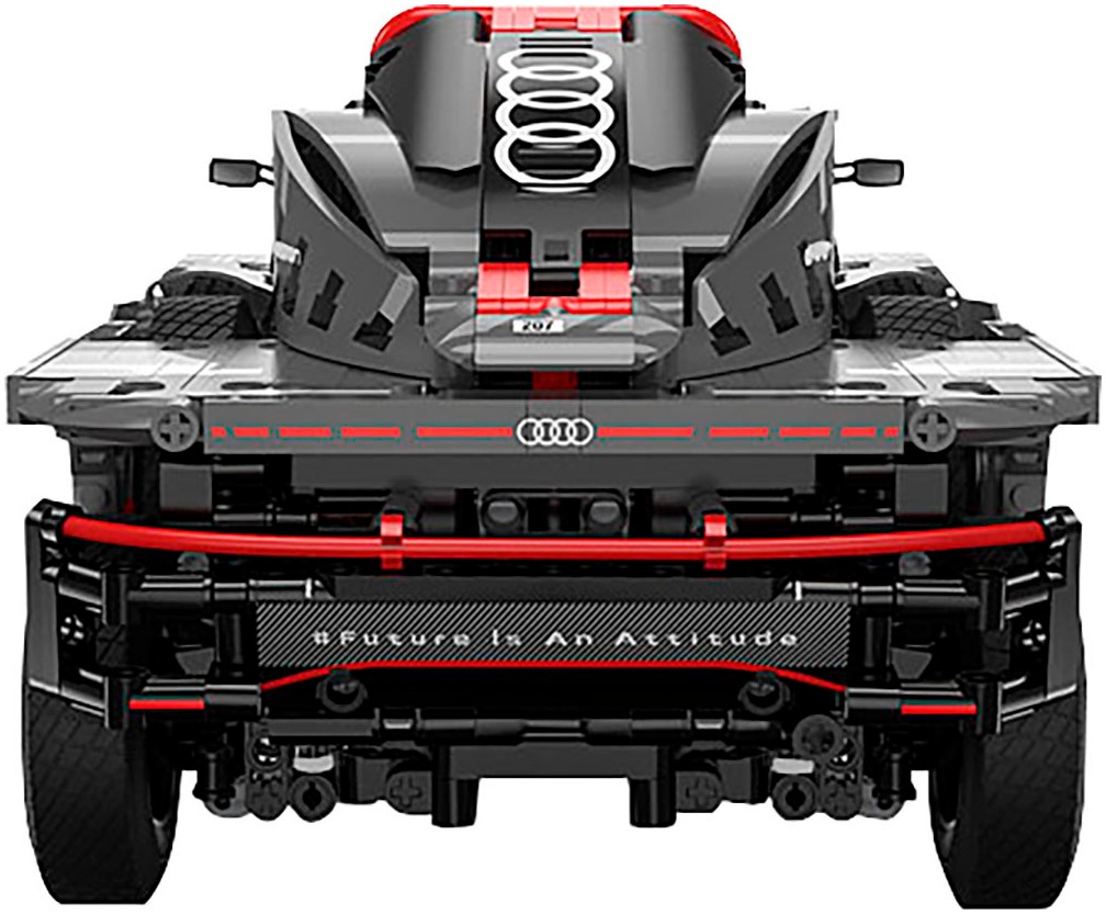 Jamara Konstruktions-Spielset »Audi RS Q e-tron 1:14 grau Bricks«, (1432 St.), im Maßstab 1:14, offiziell lizensiert