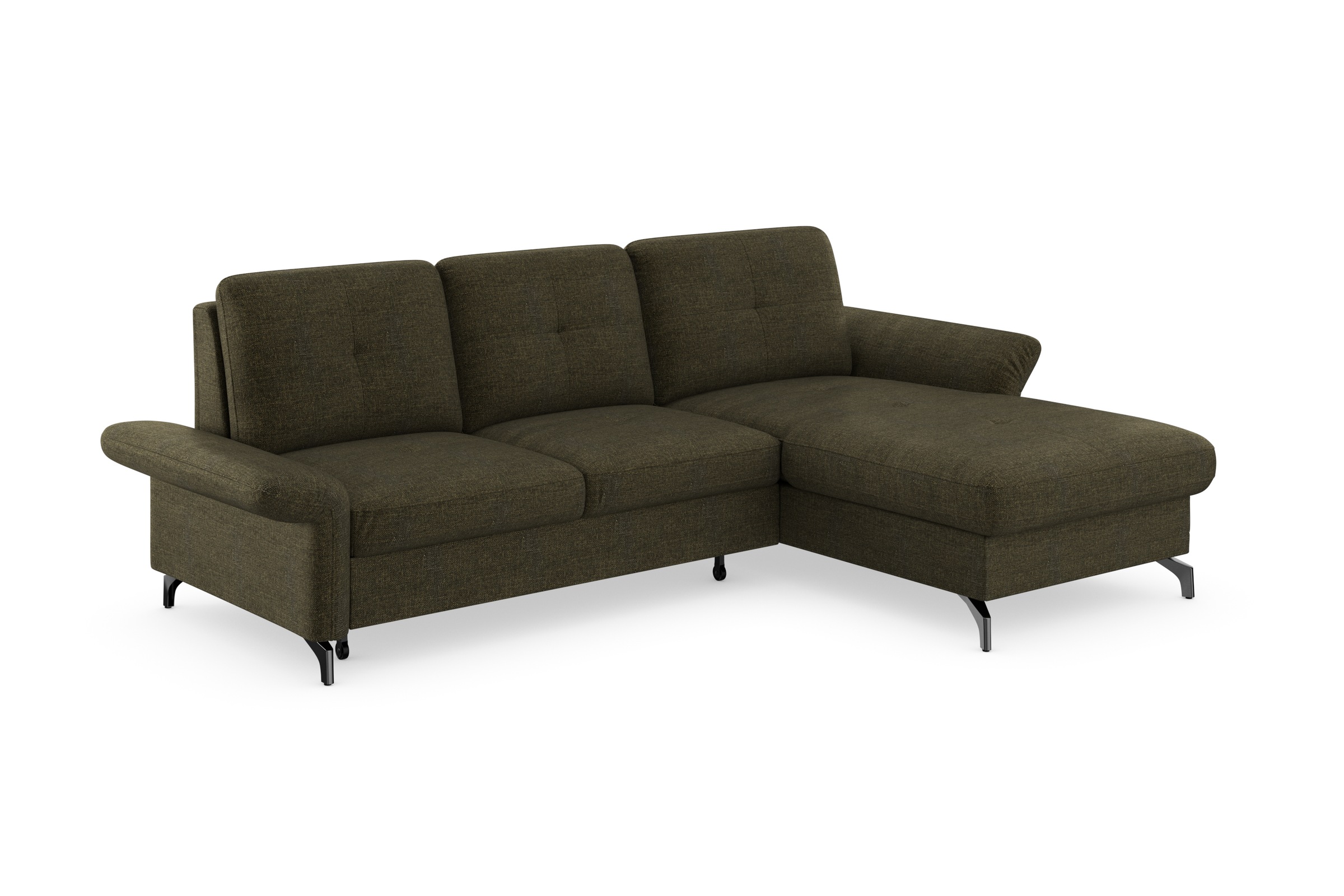 Places of Style Ecksofa »Calando L-Form«, wahlweise mit Bettfunktion, Bettkasten und Armteilfunktion