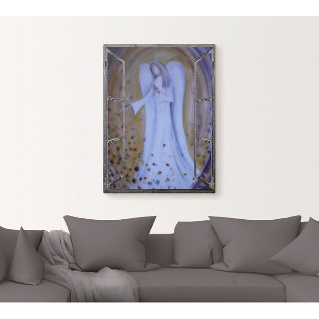 Artland Wandbild »Fensterblick - Engel«, Religion, (1 St.), als Alubild,  Leinwandbild, Wandaufkleber oder Poster in versch. Größen bestellen | BAUR