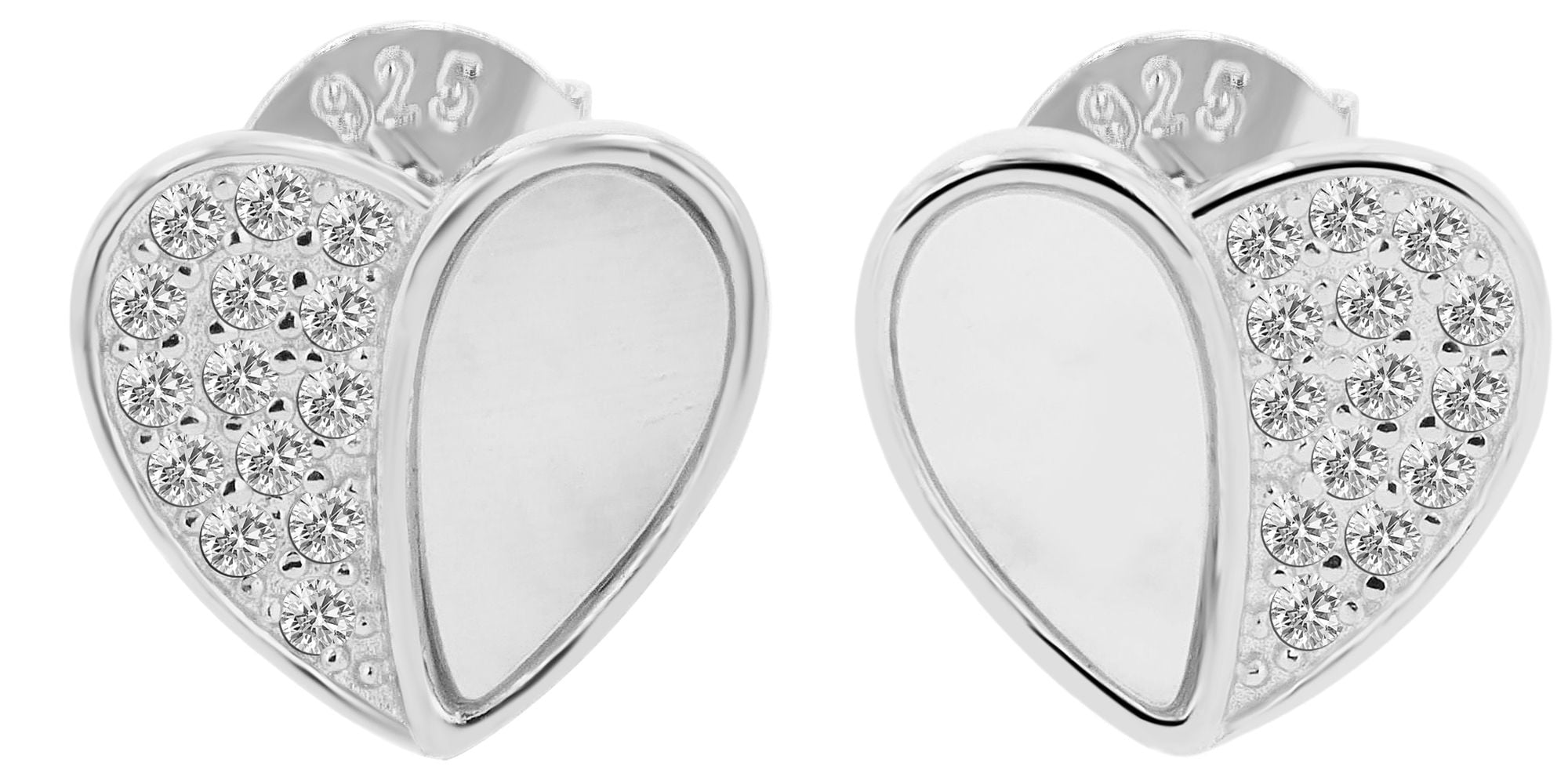 Adelia´s Paar Ohrhänger "Ohrringe – Ohrstecker aus 925 Silber mit Perlmutt" Ideal als Geschenk für besondere Anlässe