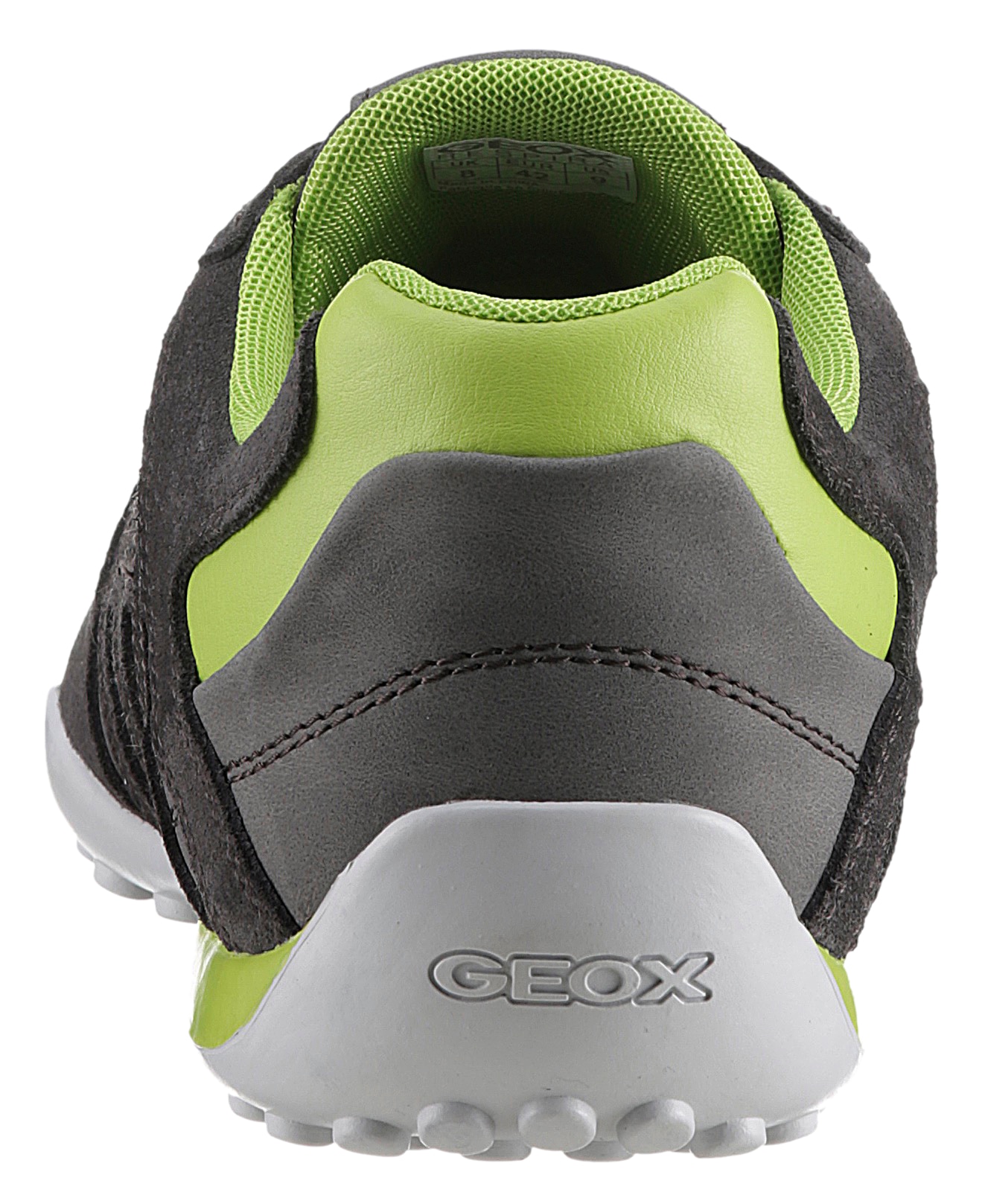 Geox Slip-On Sneaker »UOMO SNAKE B«, Freizeitschuh, Halbschuh, Schnürschuh im Material-Mix