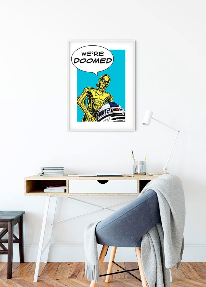 Komar Bild »Star Wars Classic Comic Quote Droids«, Star Wars, (1 St.), Wandbild zur Dekoration im Kinderzimmer - ohne Rahmen