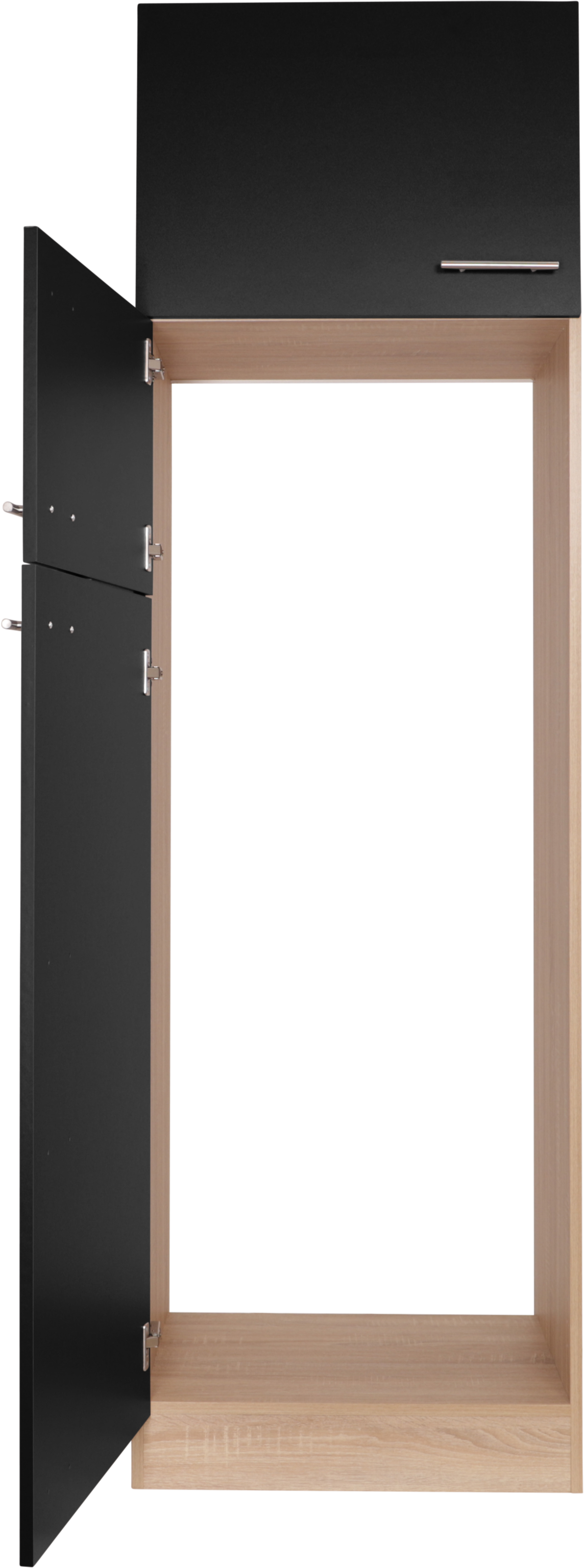 RESPEKTA Kühlumbauschrank »Merle« Breite 60 cm, Türen wechselseitig anschlagbar, Griffe aus Metall