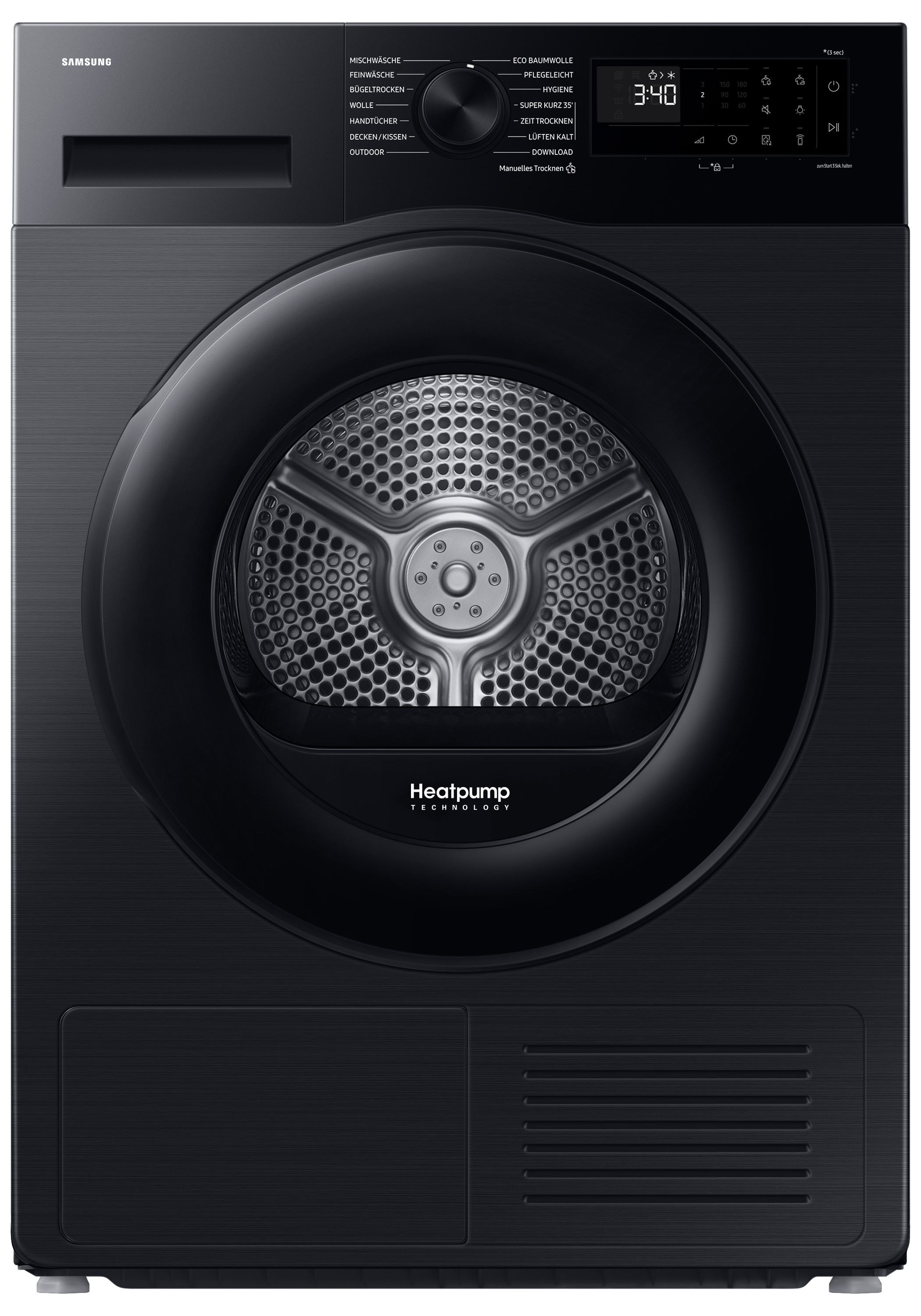Samsung Wärmepumpentrockner „DV9EDG52A0AEEG“ DV5000D 9 Optimal Dry – Intelligent Trocknen mit Sensoren
