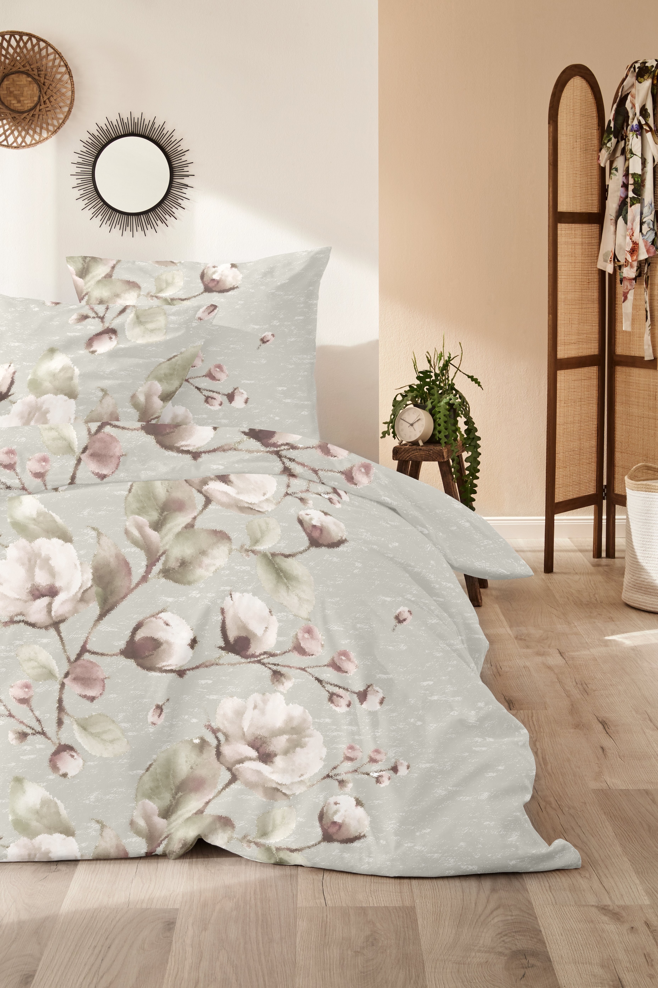 Primera Bettwäsche »Winterrose« 2 100 % Baumwolle Standard 100 nach Öko-Tex