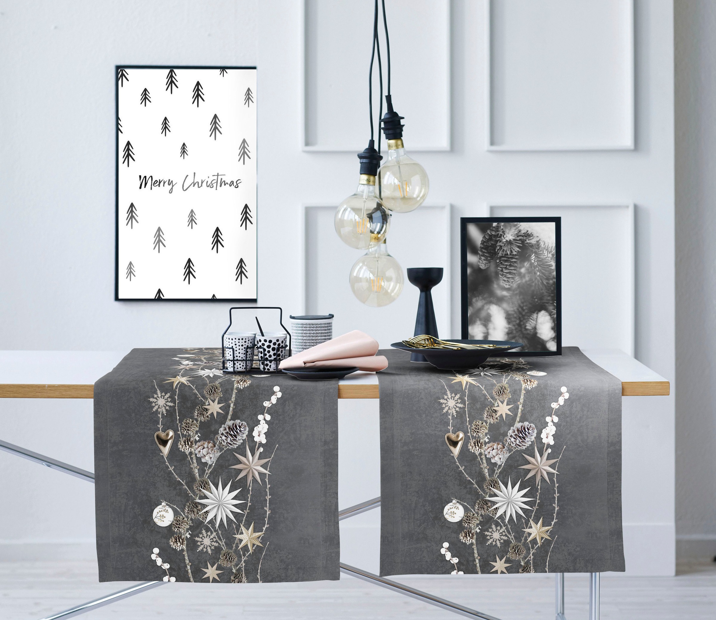 APELT Tischläufer "6204 WINTERWELT, Weihnachtsdeko, Weihnachten" Digitaldru günstig online kaufen