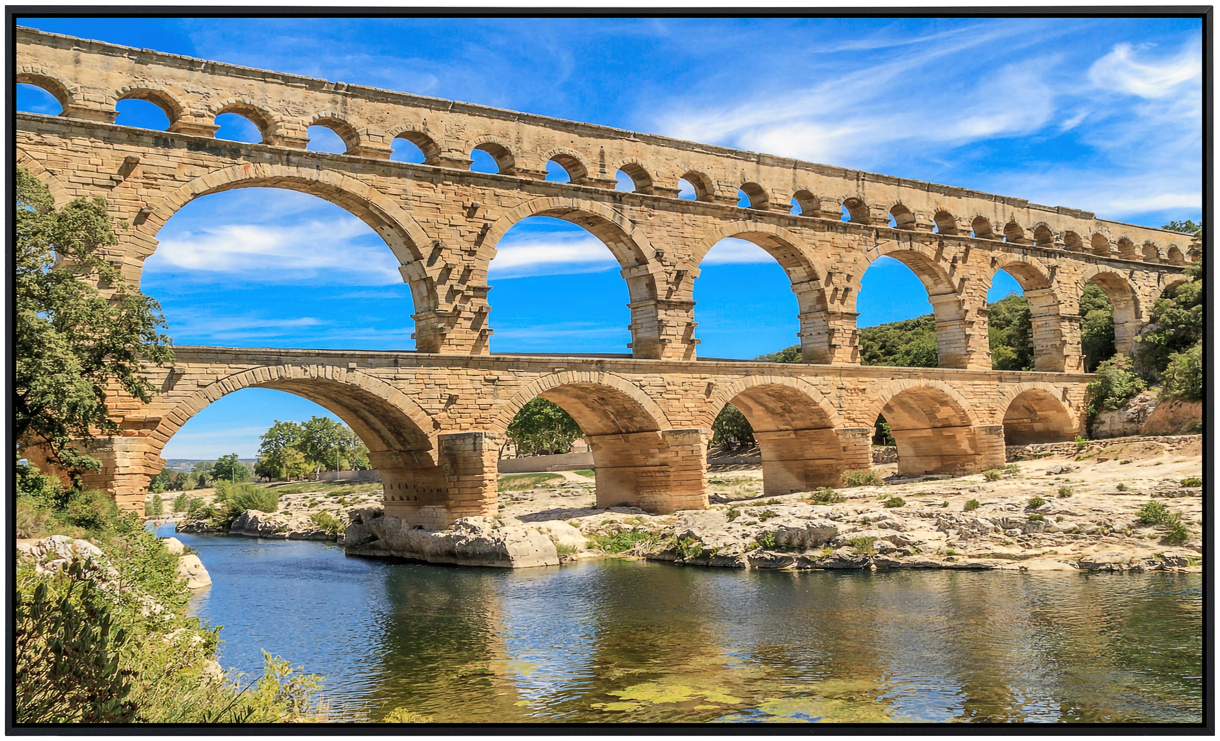 Papermoon Infrarotheizung »Pont du Gard Aquädukt«, sehr angenehme Strahlungswärme