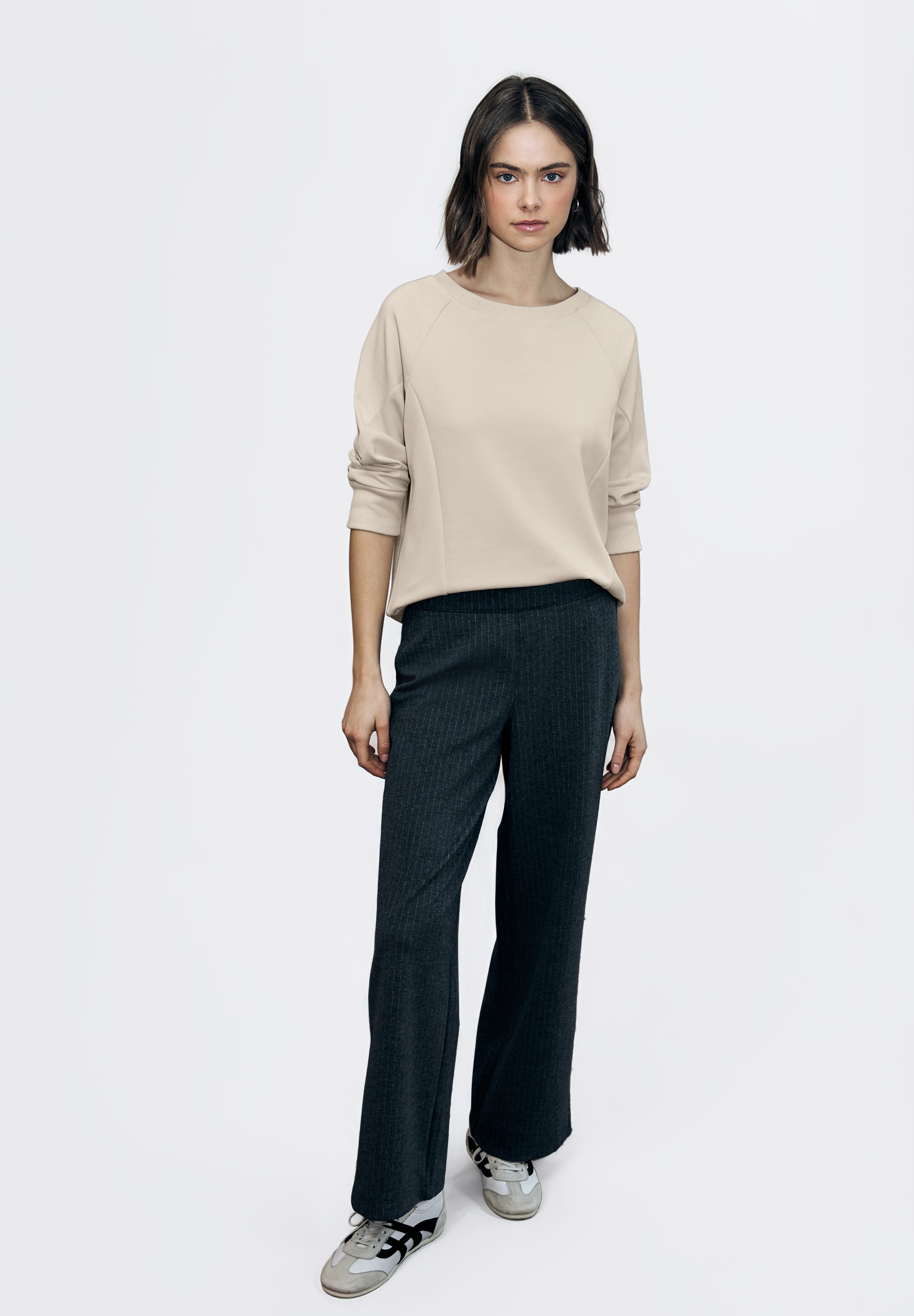 STREET ONE STUDIO Rundhalsshirt mit 3/4 Ärmeln