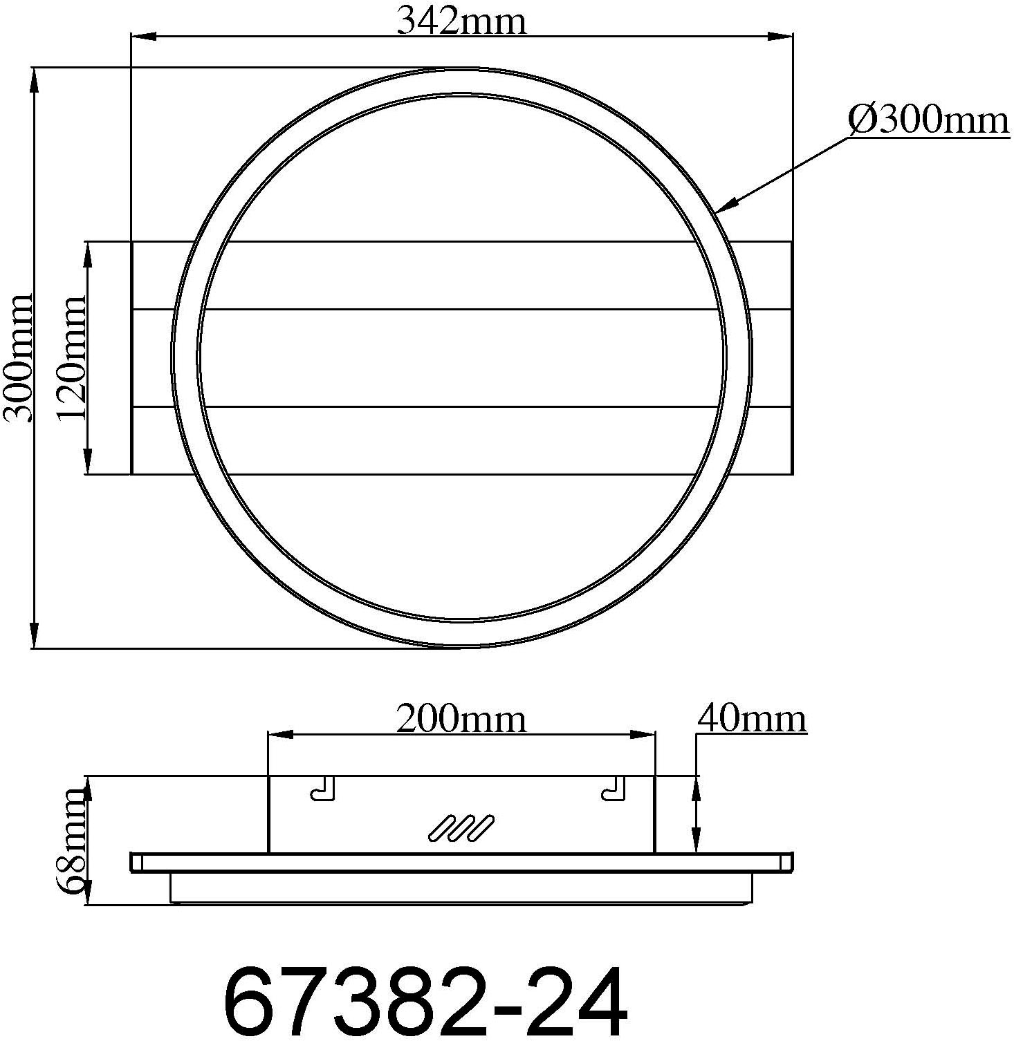 GLOBO LIGHTING Deckenleuchte »NORBERTO« LED-Modul 1 Stk. Warmweiß Deckenleuchte schwarz/silber, dimmbar, Memory, 3 Stufen Ringe