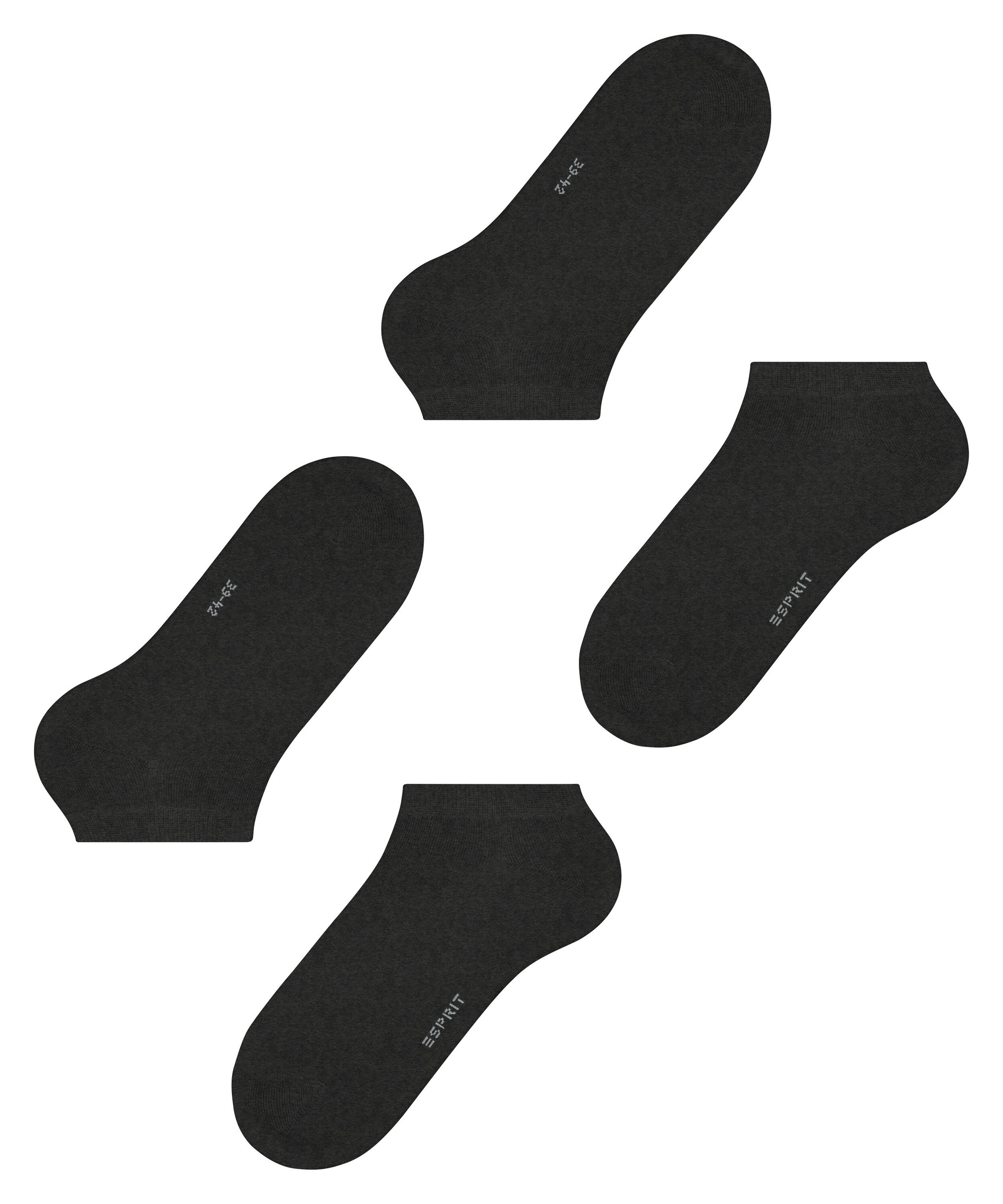 Esprit Sneakersocken »Basic Uni« 2 Paar,  weich, uni Socken, schmales Bündchen
