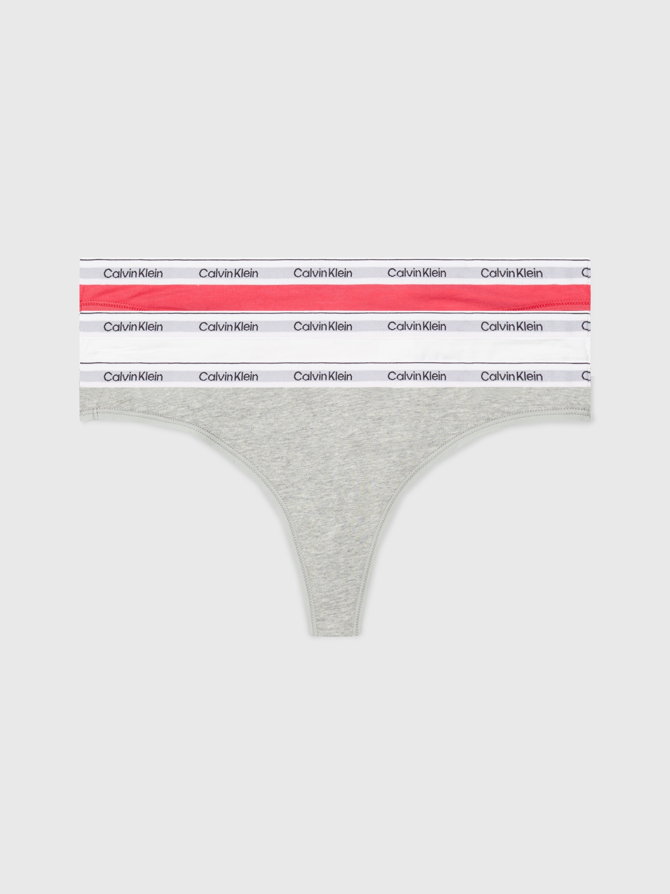 Calvin Klein Underwear String »3 PACK THONG (LOW-RISE)«, (Packung, 3 St., 3er-Pack), mit Logobund