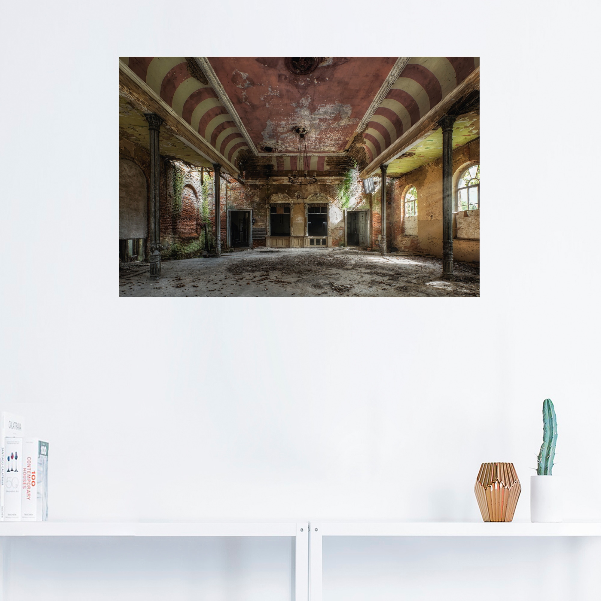 Artland Wandbild »Verlassener Ort - Ballsaal«, Gebäude, (1 St.), als Alubild, Outdoorbild, Leinwandbild, Poster, Wandaufkleber