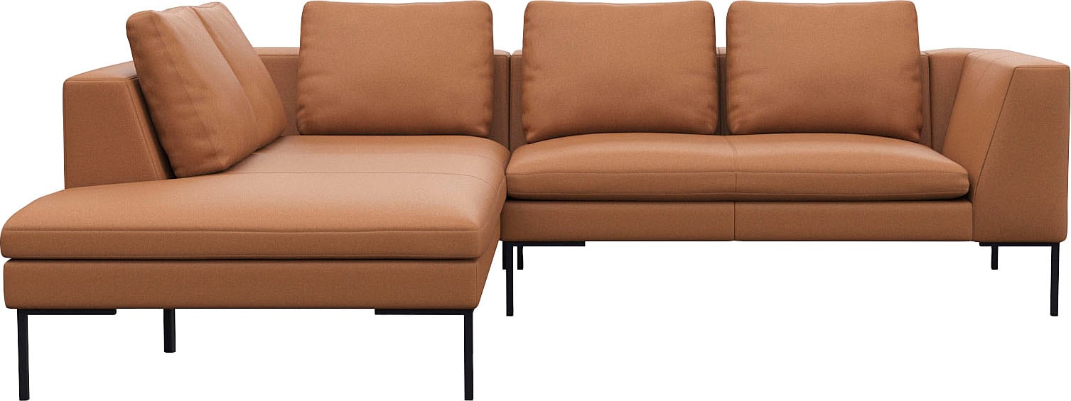 FLEXLUX Ecksofa "Loano, superbequemer Sitzkomfort durch Kaltschaum im Sitz, günstig online kaufen