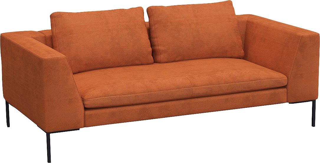 FLEXLUX 2,5-Sitzer »Loano«, modernes Sofa, frei im Raum stellbar, lose Kissen, Kaltschaum im Sitz