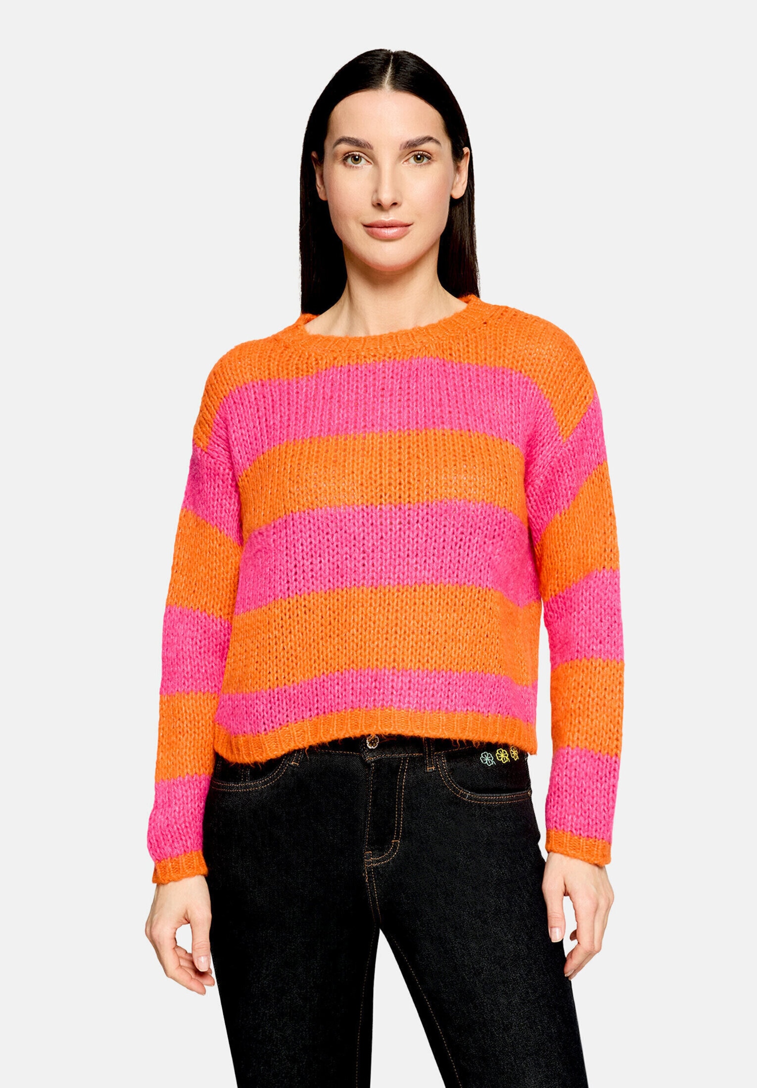 Cartoon Strickpullover »Damen mit Rundhalsausschnitt« 1 tlg.