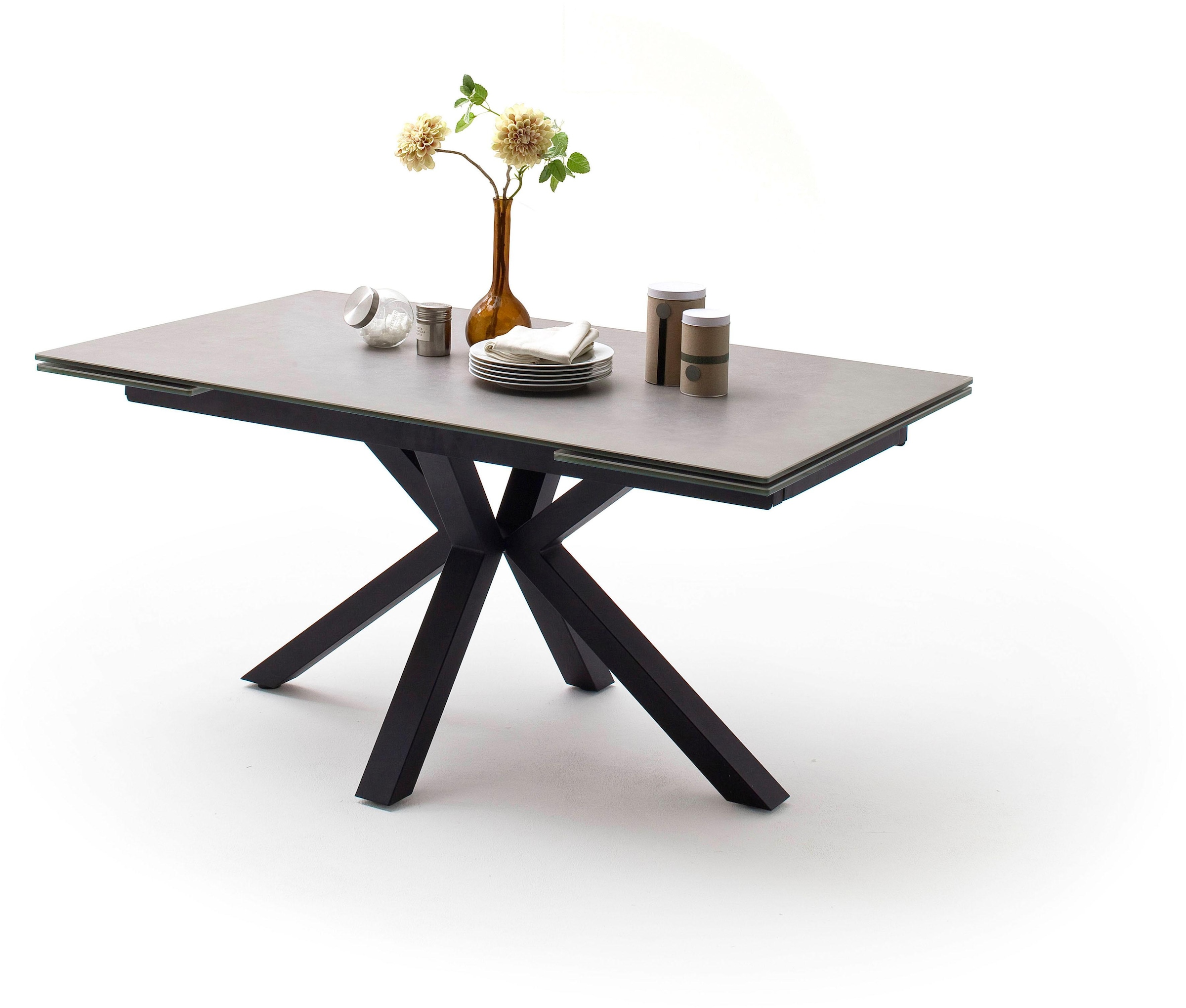 MCA furniture Esstisch »Nagano«, BAUR Stirnauszug | bestellen Esstisch mit Glas-Keramik