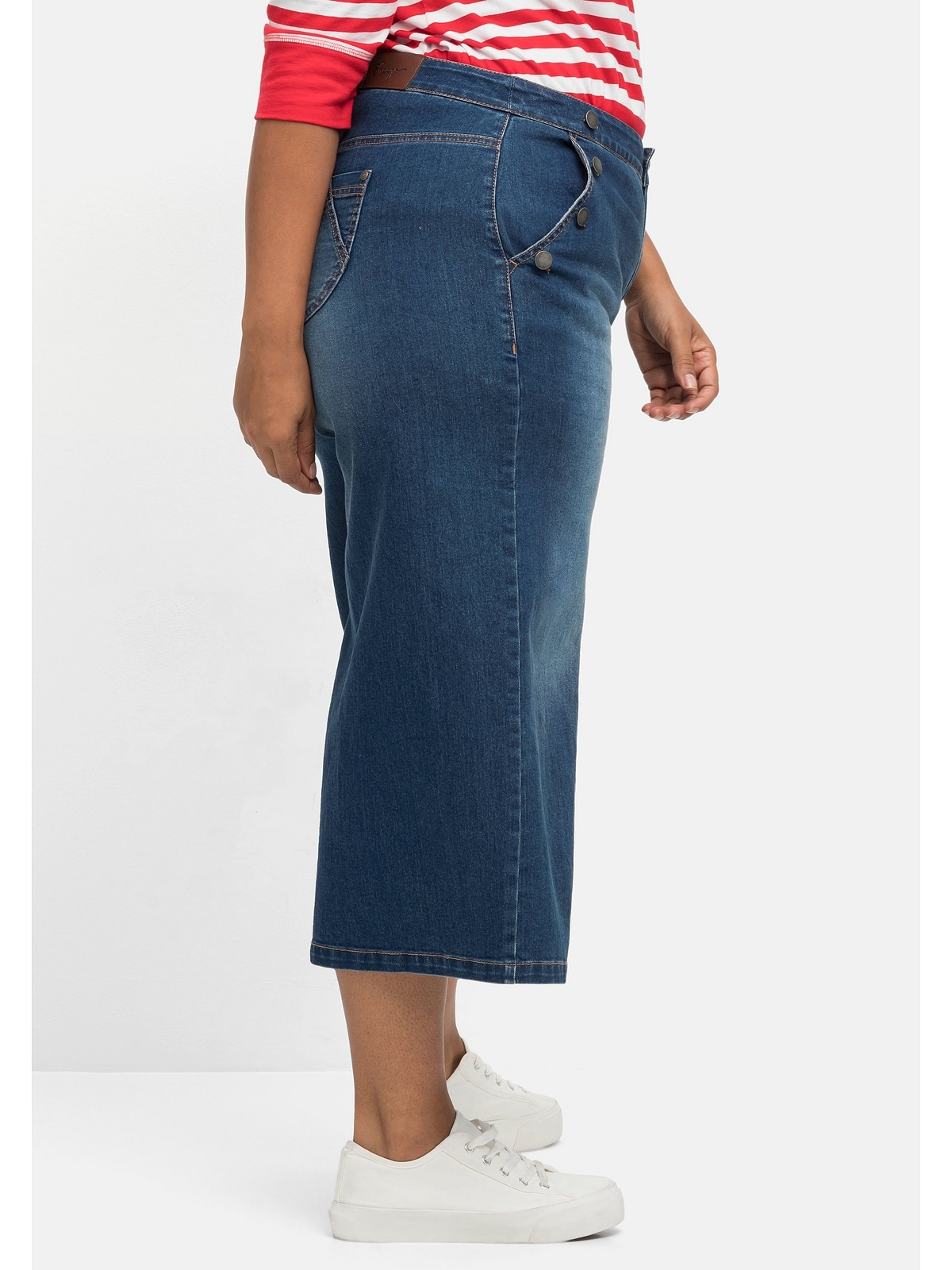 Sheego 3/4-Jeans »Große Größen«, ELLA für kräftige Oberschenkel und Waden  online bestellen | BAUR