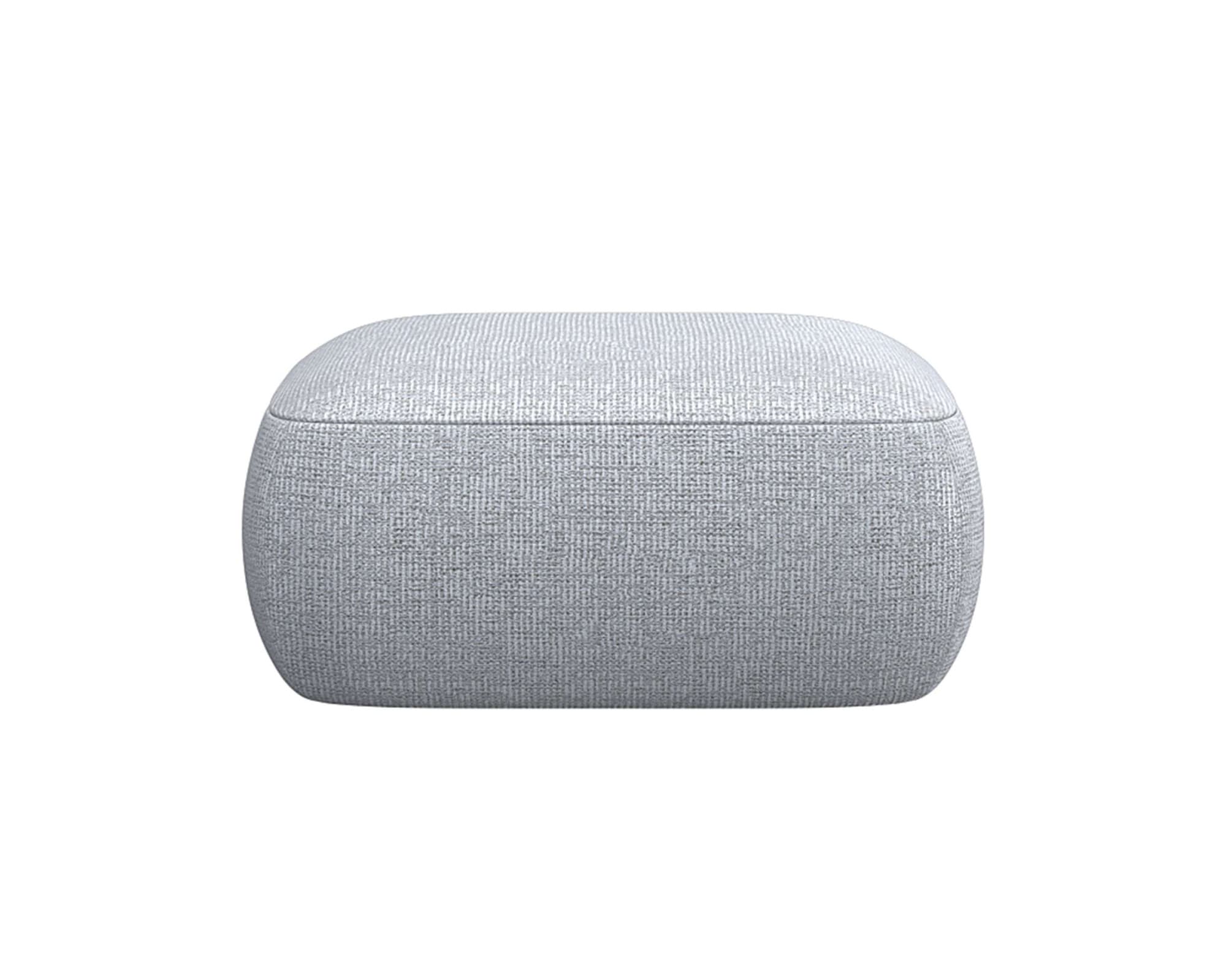 FLEXLUX Pouf "Torino, rund, bodennah, Sitzhocker, Polsterhocker", Modernes, organisches Hocker-Design, Kaltschaum, Welle