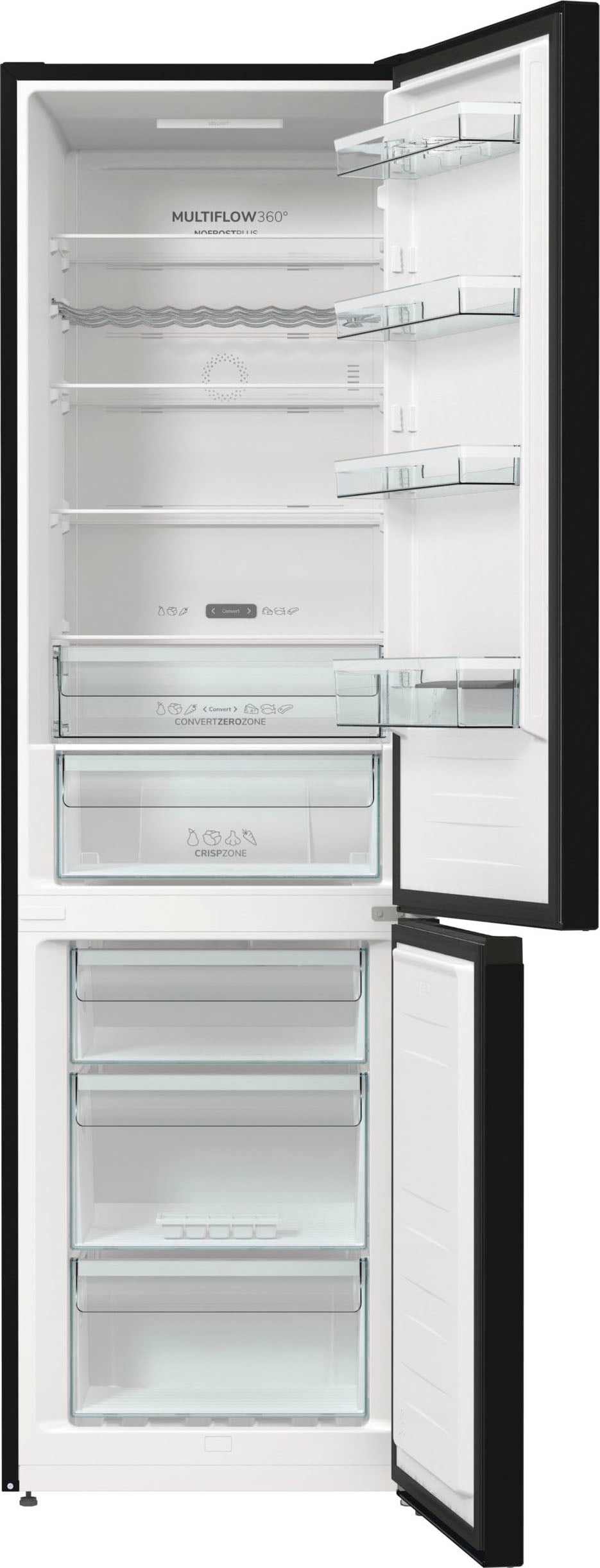 GORENJE Kühl-/Gefrierkombination »NK89C0D«, NK89C0DBK, 200 cm hoch, 60 cm breit