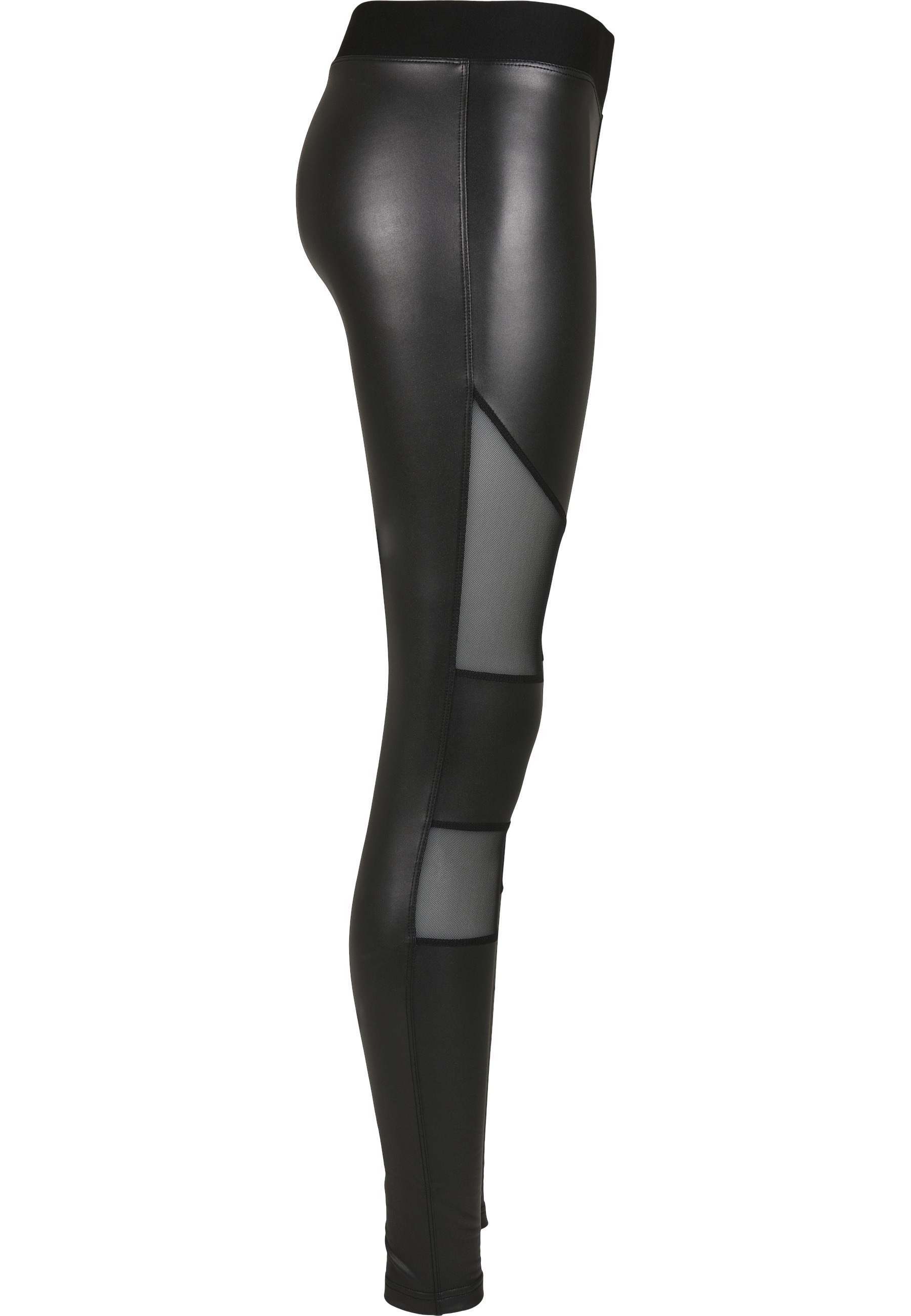 URBAN CLASSICS Leggings »Urban Classics Damen Ladies Tech Mesh Faux Leather Leggings«