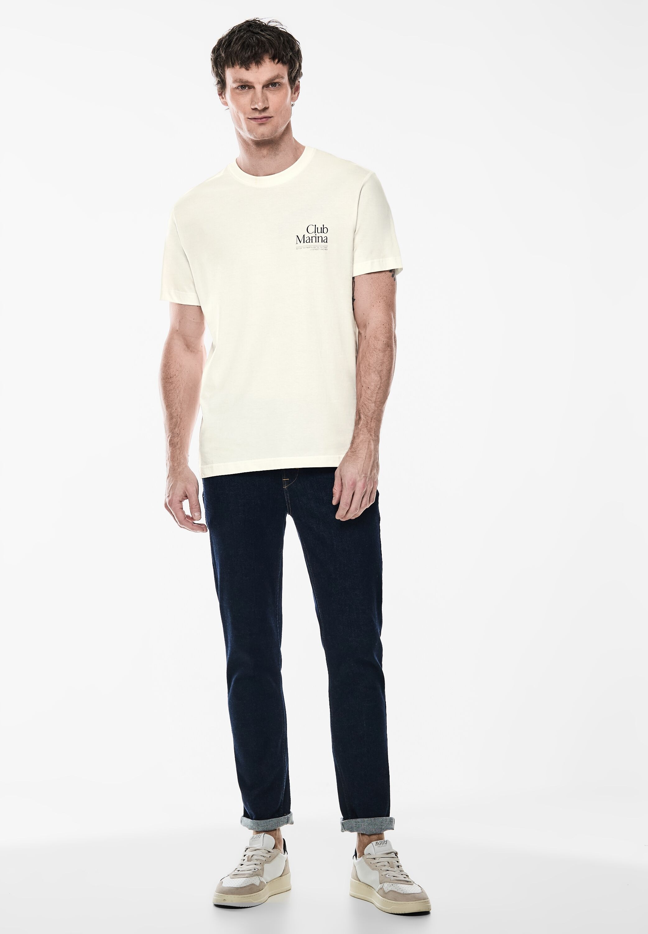 STREET ONE MEN T-Shirt, aus reiner Baumwolle