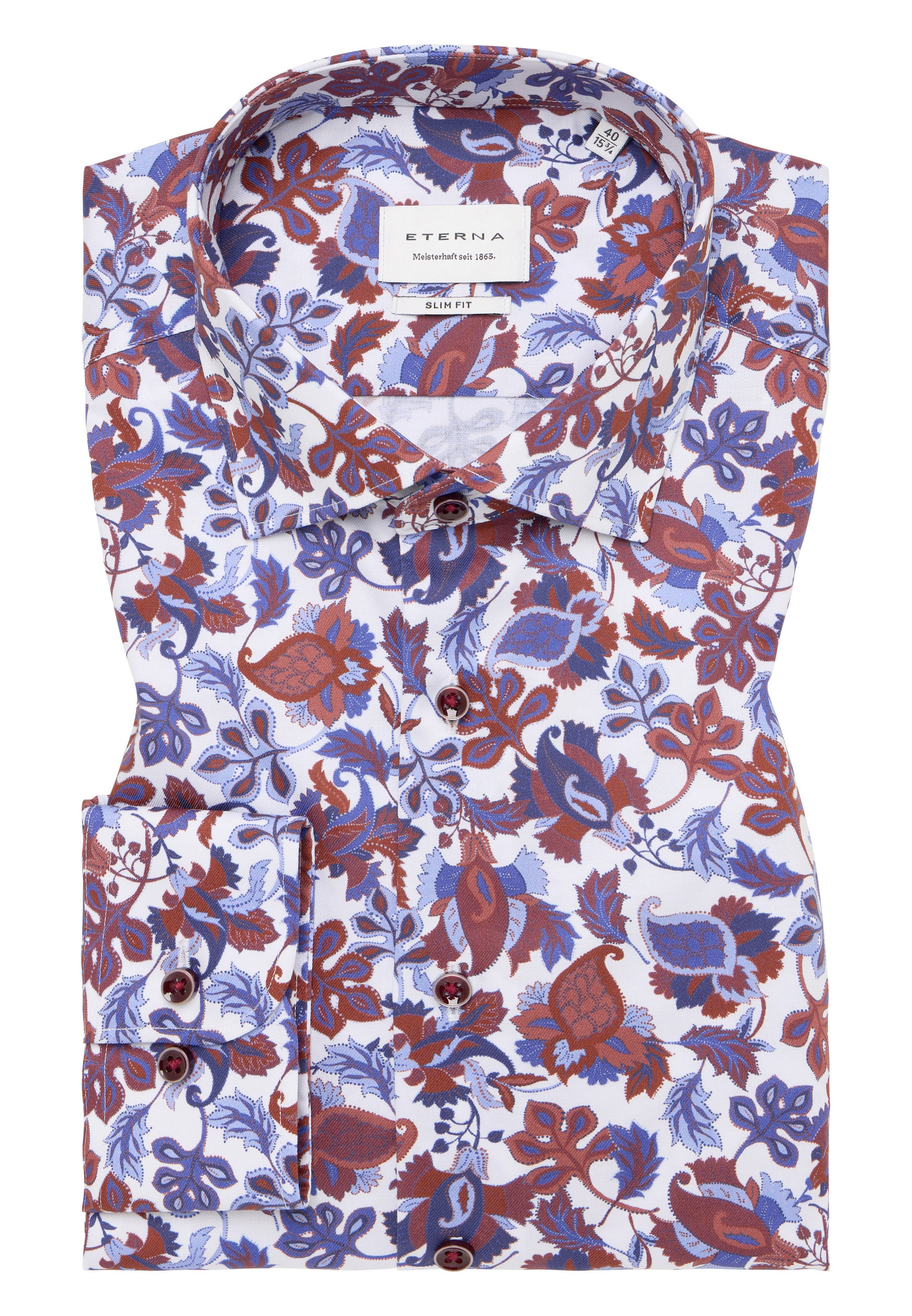 Eterna Langarmhemd »SLIM FIT«, NON IRON (bügelfrei)