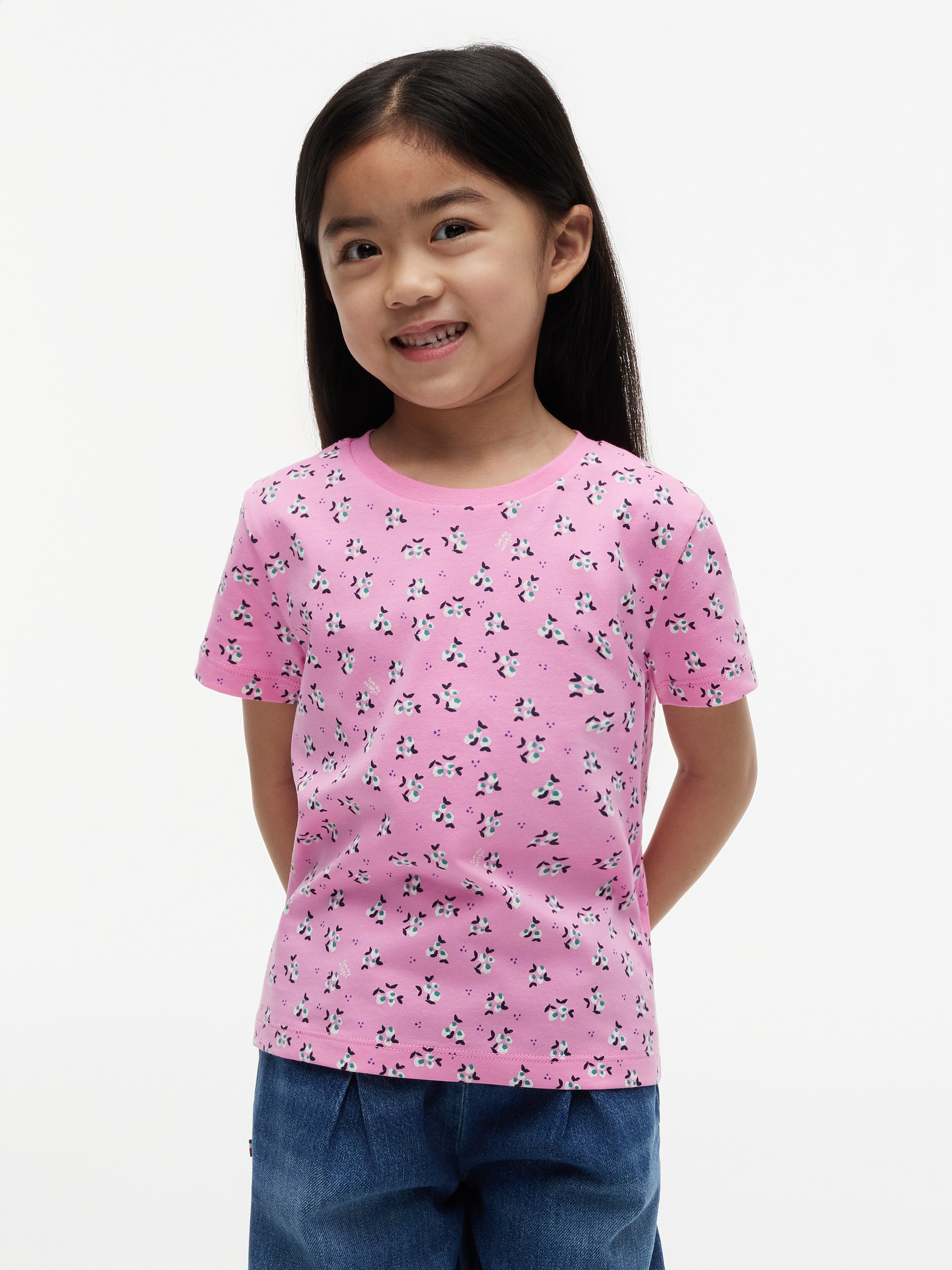 Tommy Hilfiger T-Shirt Allover-Print, Regular Fit, Kinder bis 16 Jahre