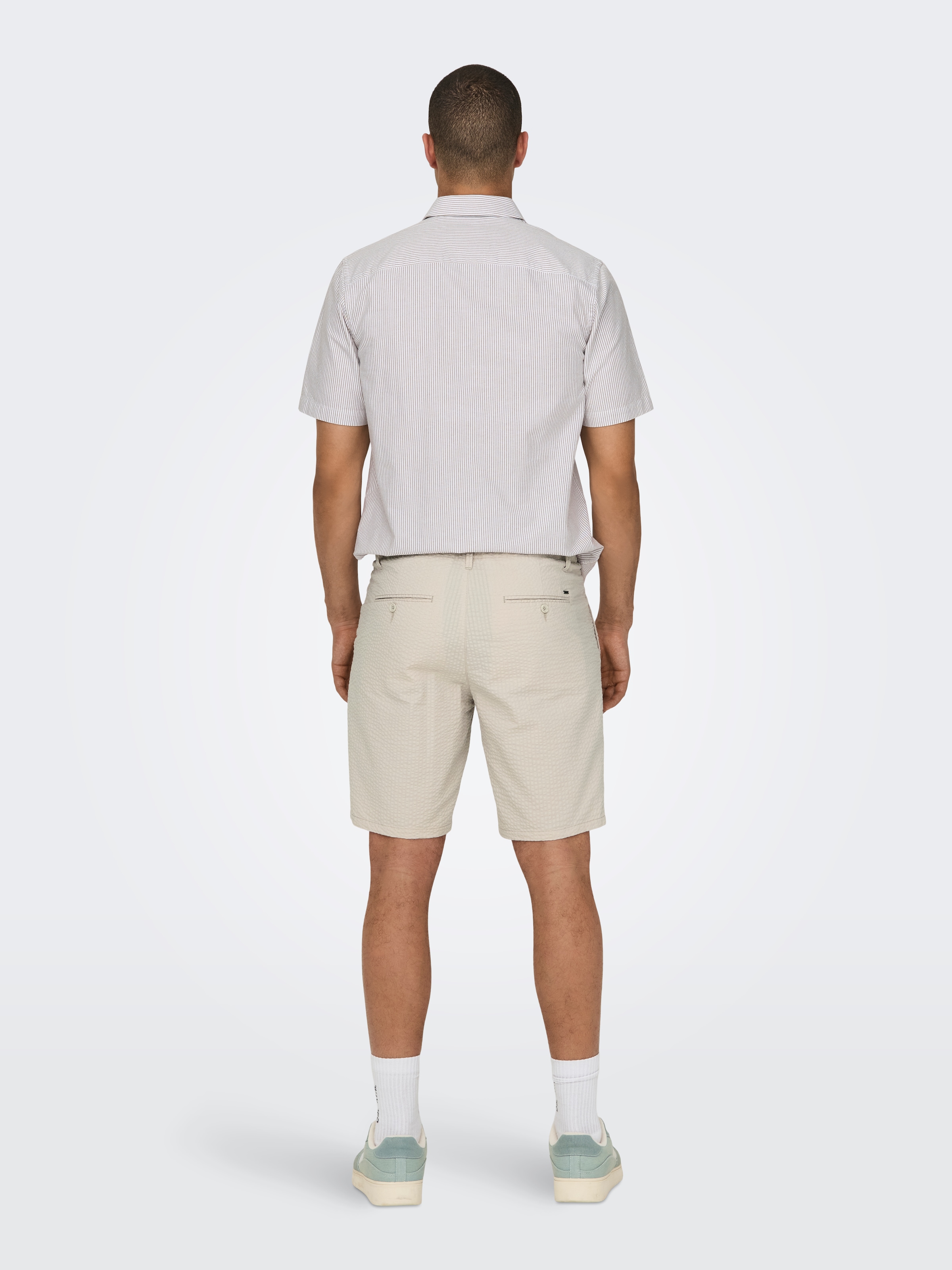 ONLY & SONS Shorts »ONSLEO LIFE 0009 SEERSUCKER SHORTS NOOS«