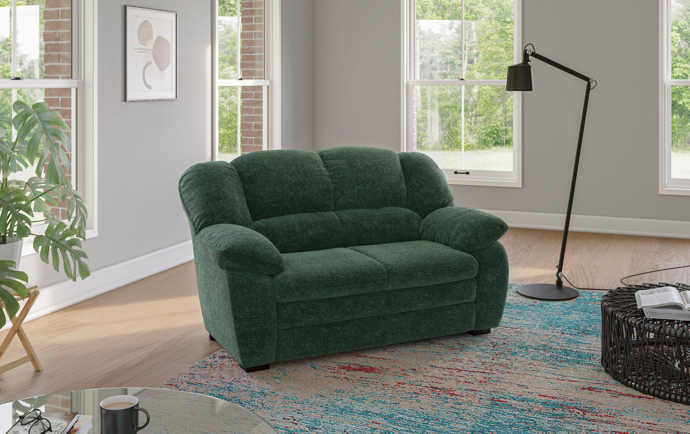 COTTA 2-Sitzer "Casino Sofa, mit extra breiten Armlehnen, B: 159 cm" Polstergarnitur, auch als Set erhältlich