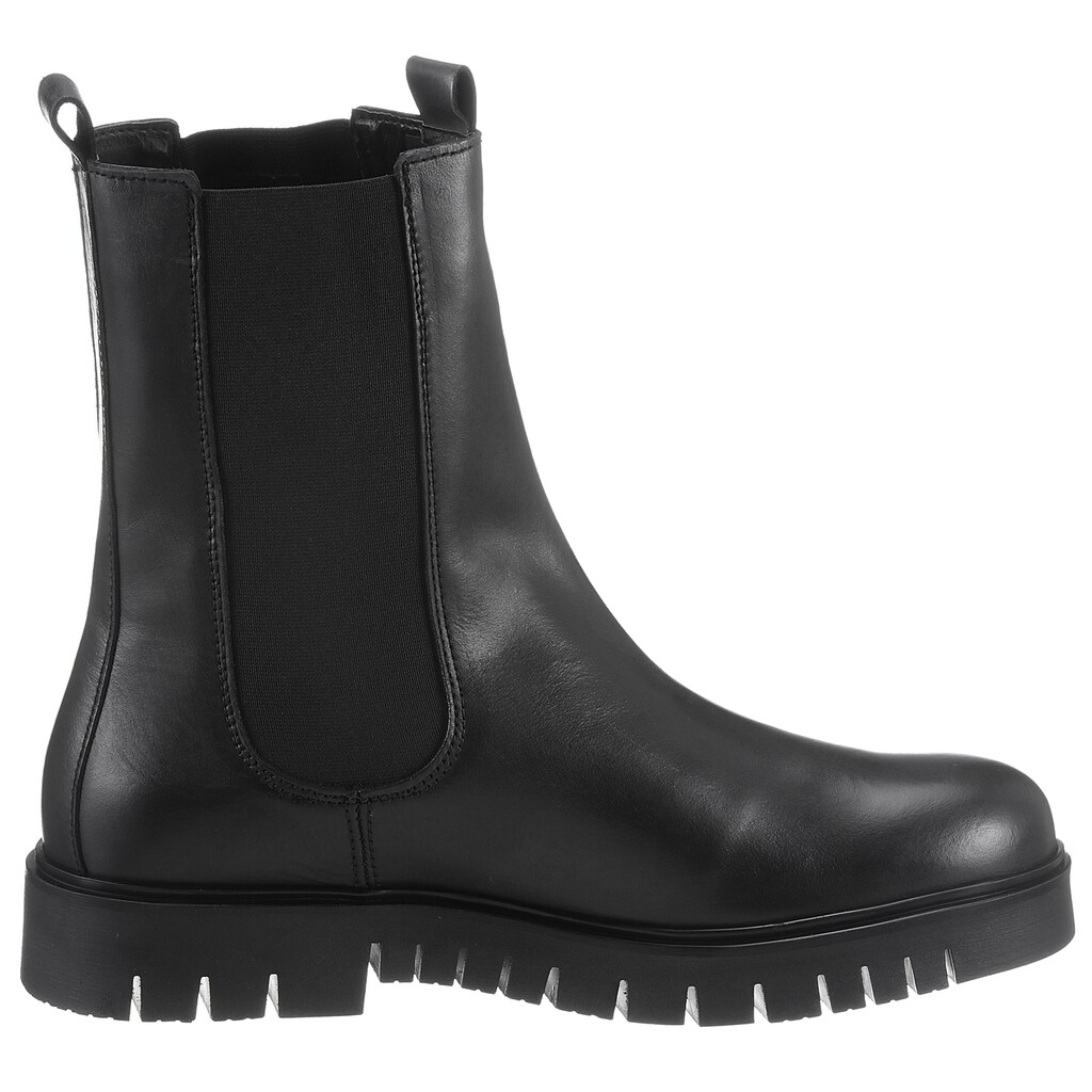 Tommy Jeans Chelseaboots »TOMMY JEANS LONG CHELSEA BOOT«, mit beidseitigem Stretcheinsatz