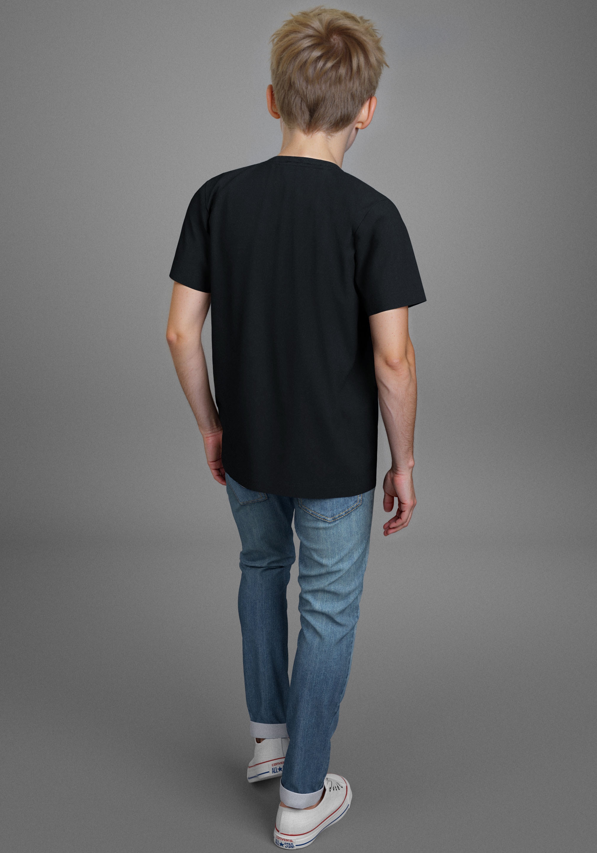 Bruno Banani T-Shirt »Banani Jeans Shirt mit Logoprint für Jungen« Für TEENS. Cooles Logoshirt