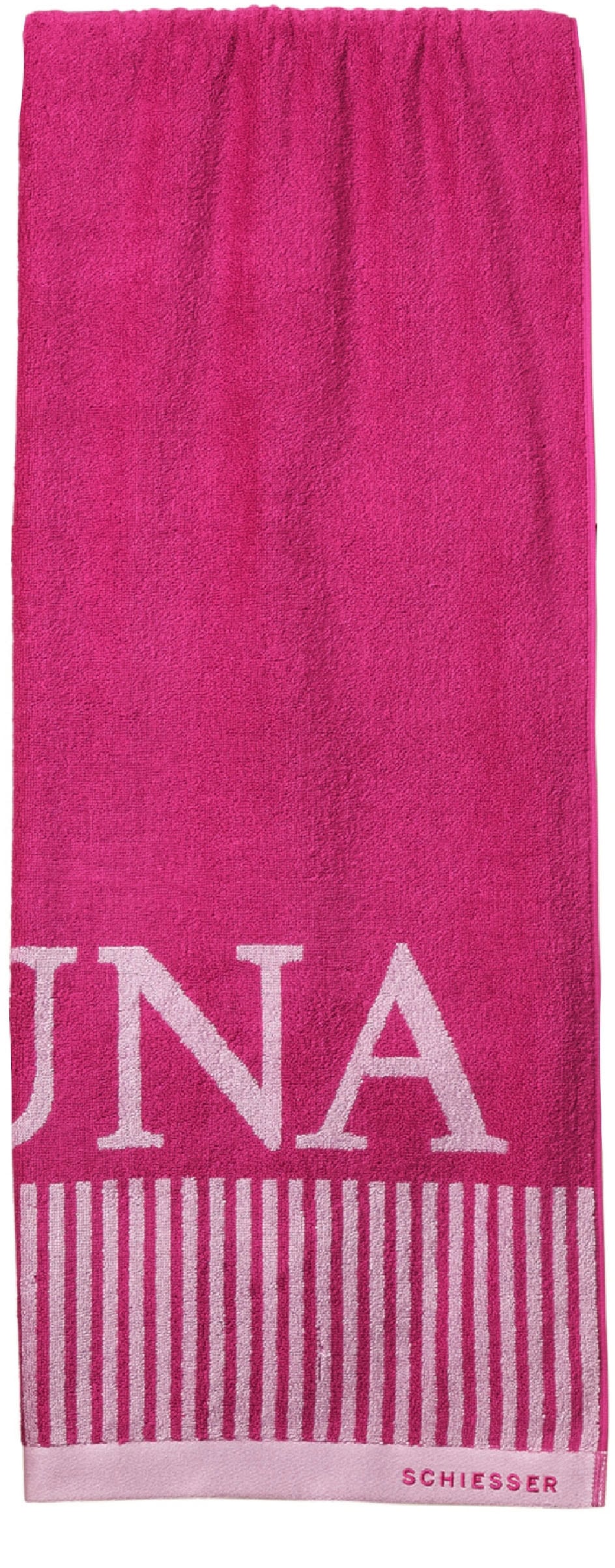 Schiesser Saunatuch "Rom aus garngefärbtem, kuschelweichem Baumwollfrottier günstig online kaufen