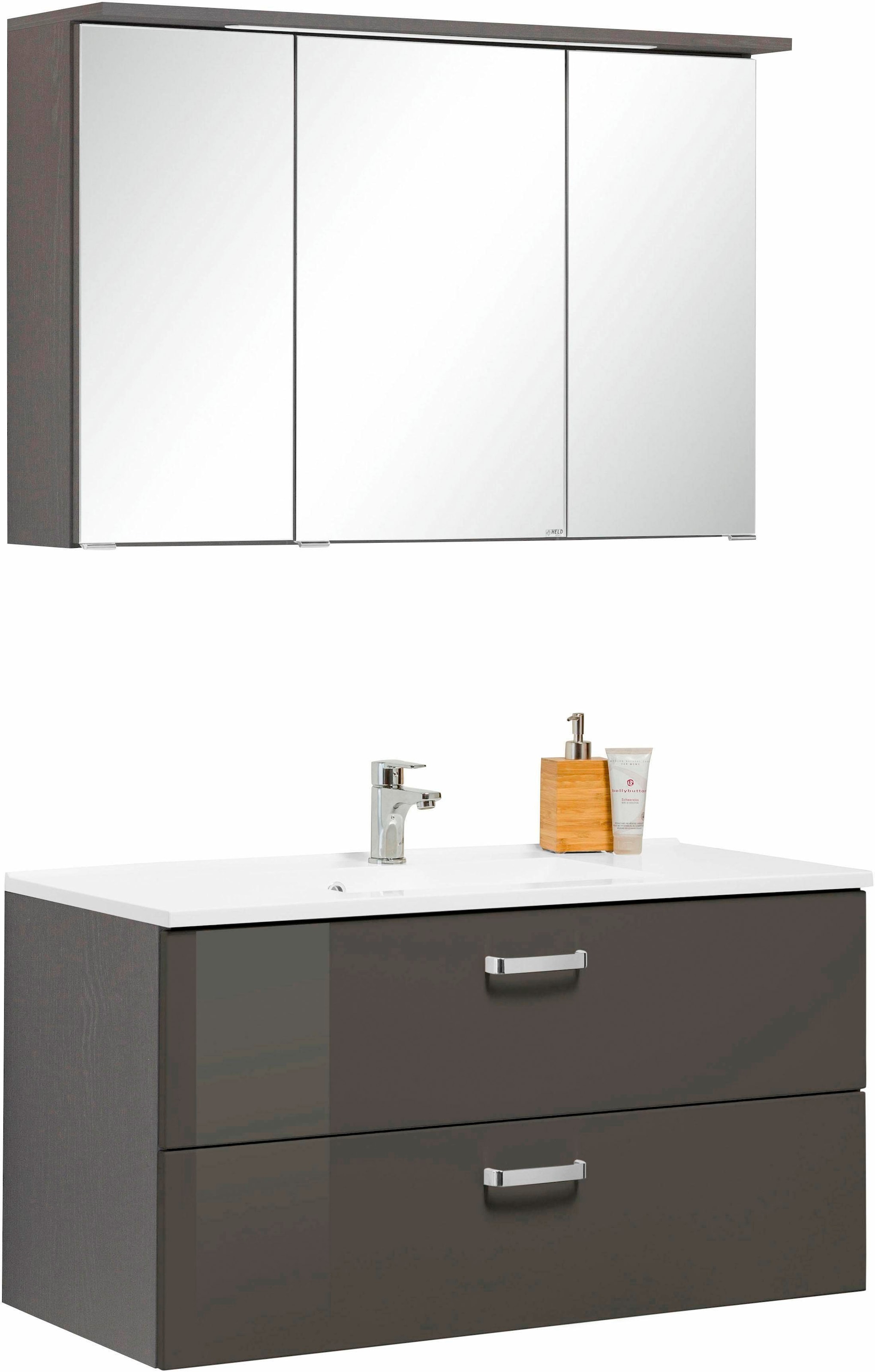 welltime Badmöbel-Set "Ravenna" 2 Stk. tlg. mit Soft-Close Funktion günstig online kaufen