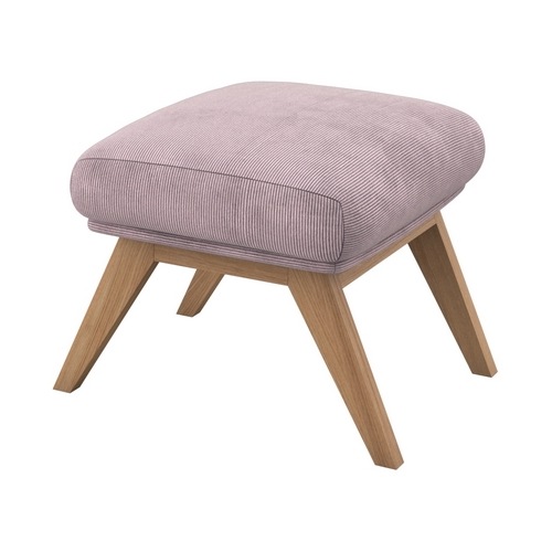 FLEXLUX "Adria" Fuß Eiche, Fußhocker für Ohrensessel