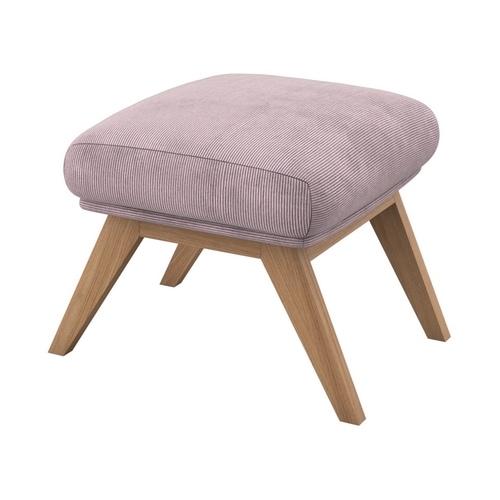 FLEXLUX Polsterhocker "Adria" Fuß Eiche, Fußhocker für Ohrensessel