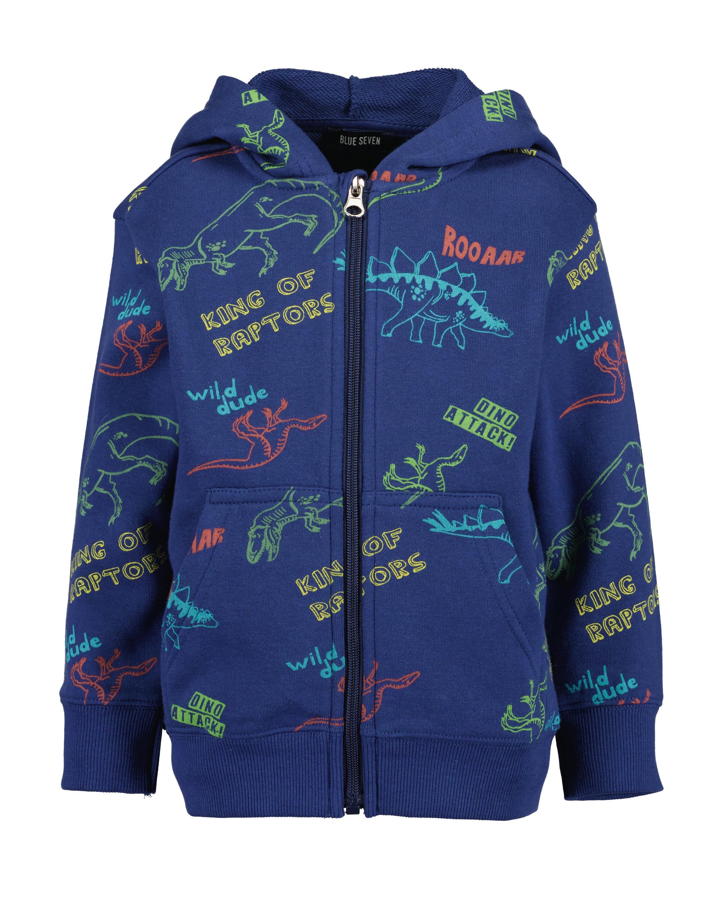 Blue Seven Sweatjacke "Jungen Sweatjacke mit Dinos"