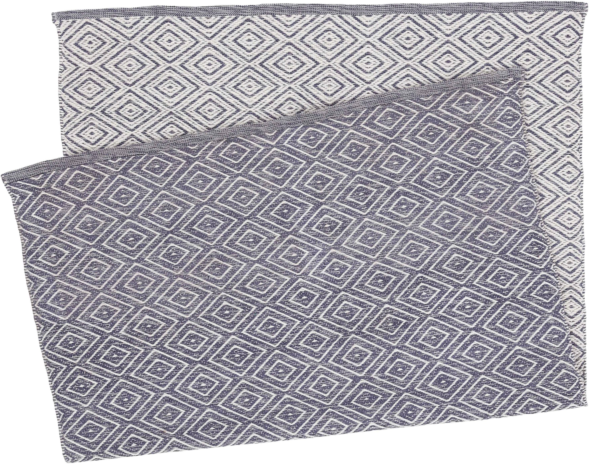 carpetfine Teppich »Frida 7 mm Flachgewebe, 100% 200«, recyceltem (PET), Höhe, Wendeteppich, Material