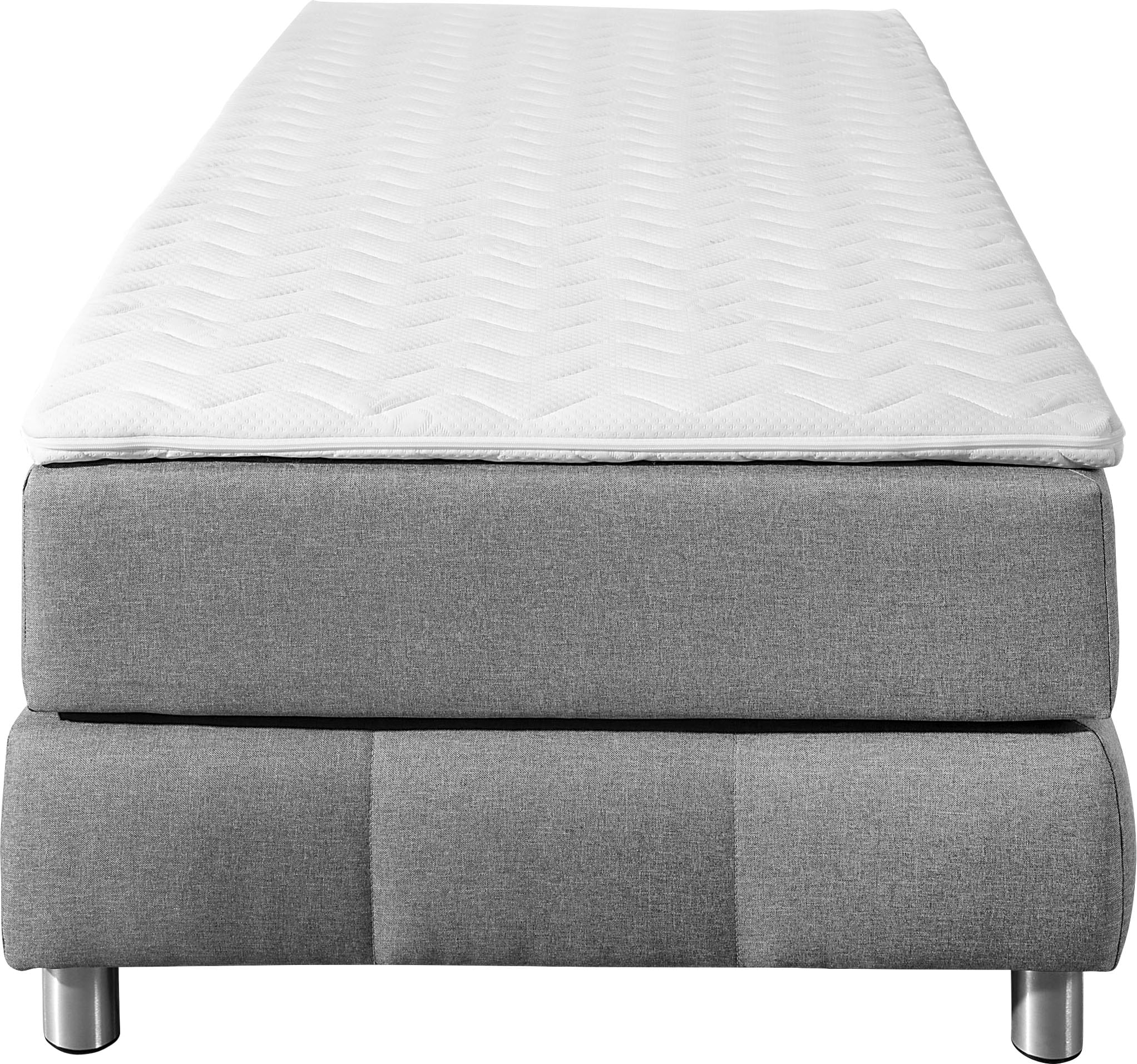 andas Boxspringbett »Salo«, Ohne Kopfteil, inkl. Topper, auch in Überlänge 220 cm