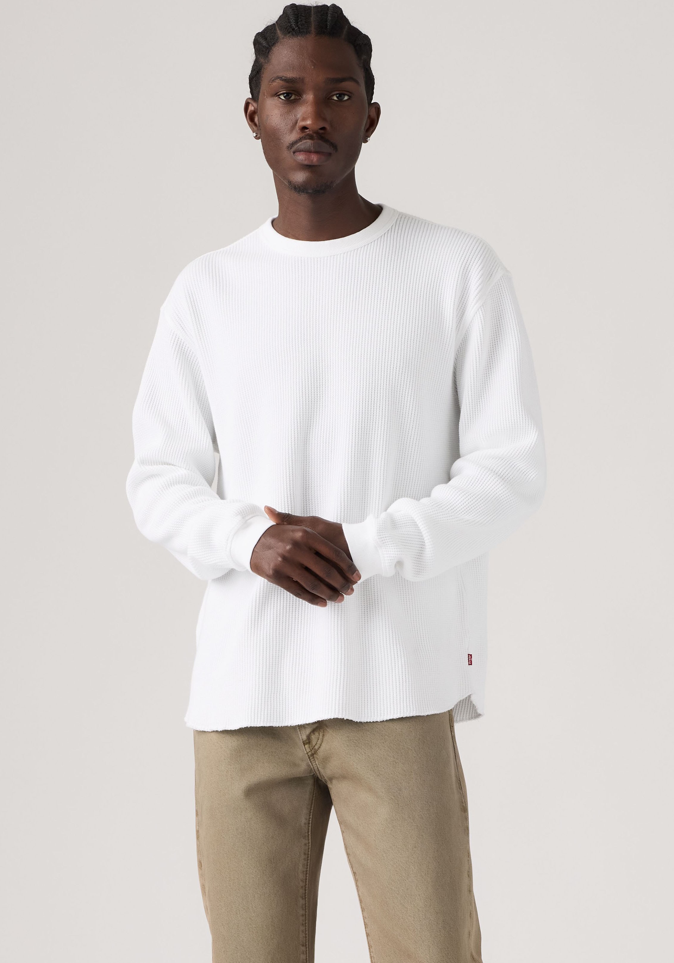 Levis Langarmshirt Waffelstrukturmuster