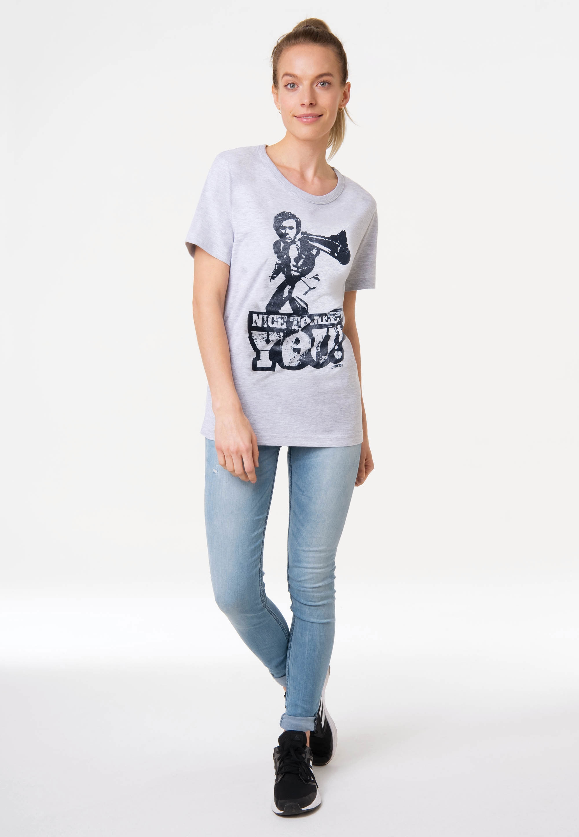 LOGOSHIRT T-Shirt »Dirty Harry - Nice To Meet You«, mit coolem Print