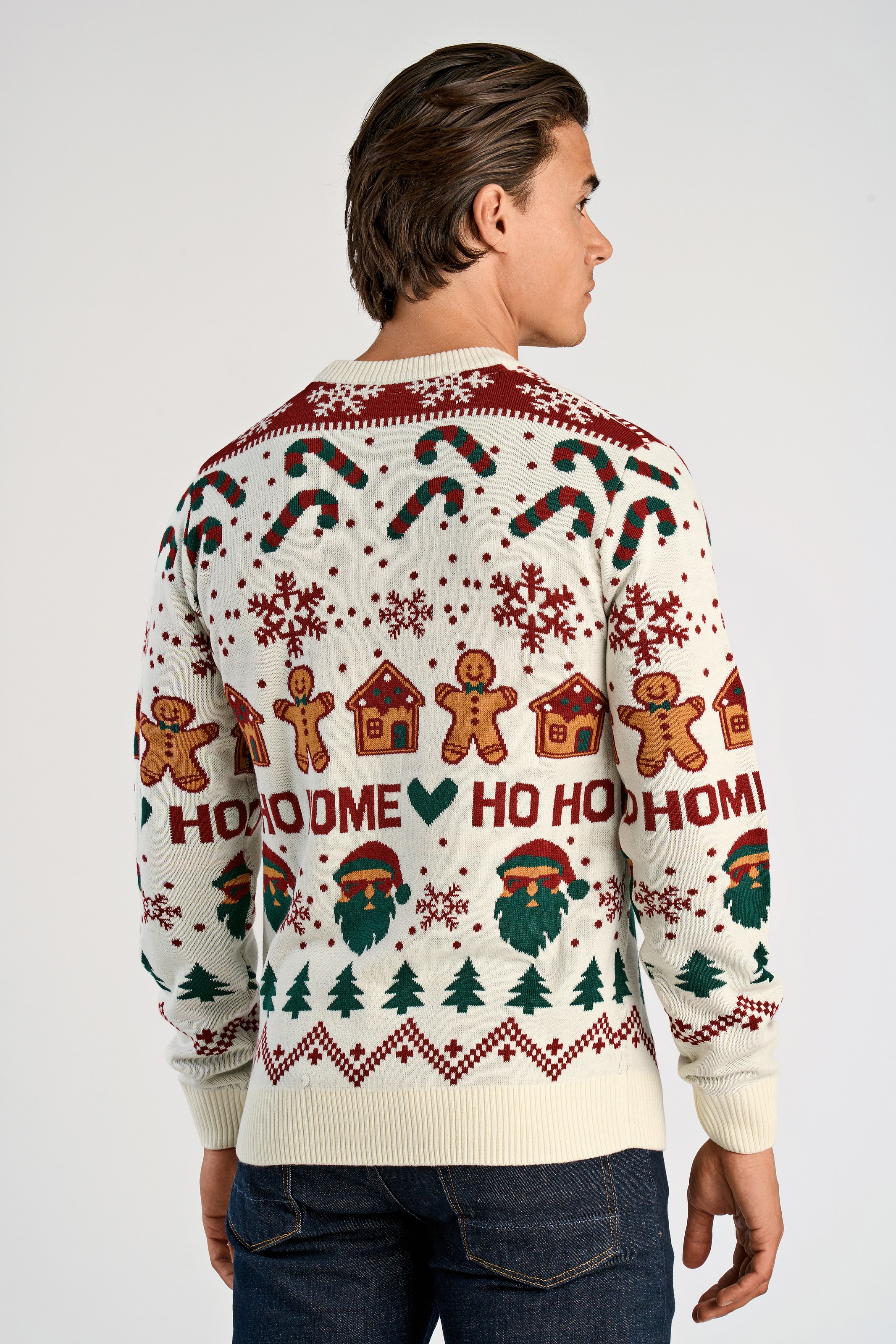 Thumbnail - LINDBERGH Weihnachtspullover mit Intarsien Muster