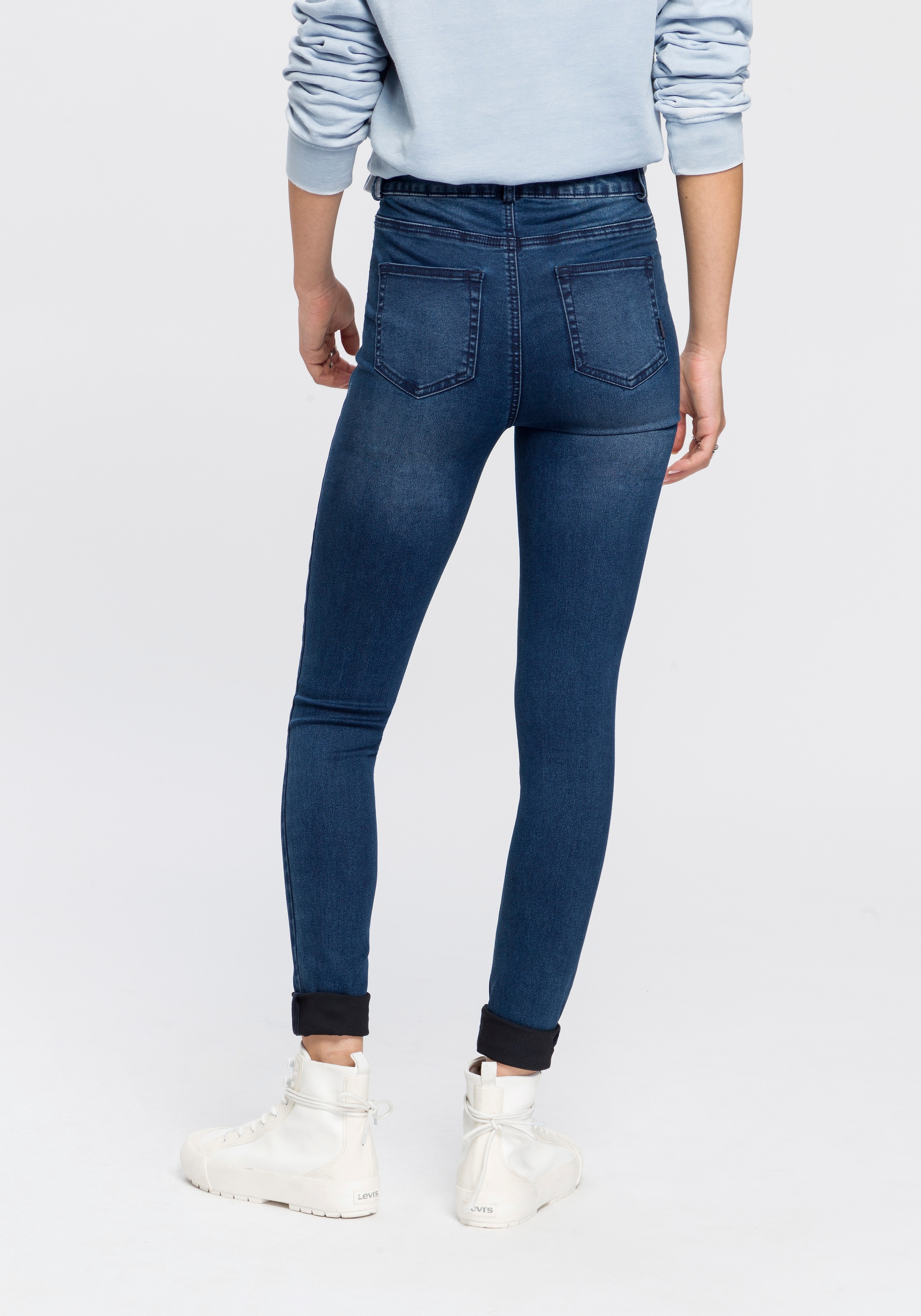 Arizona Skinny-fit-Jeans "Ultra Stretch", extra-enger Beinschnitt, hohe Lei günstig online kaufen