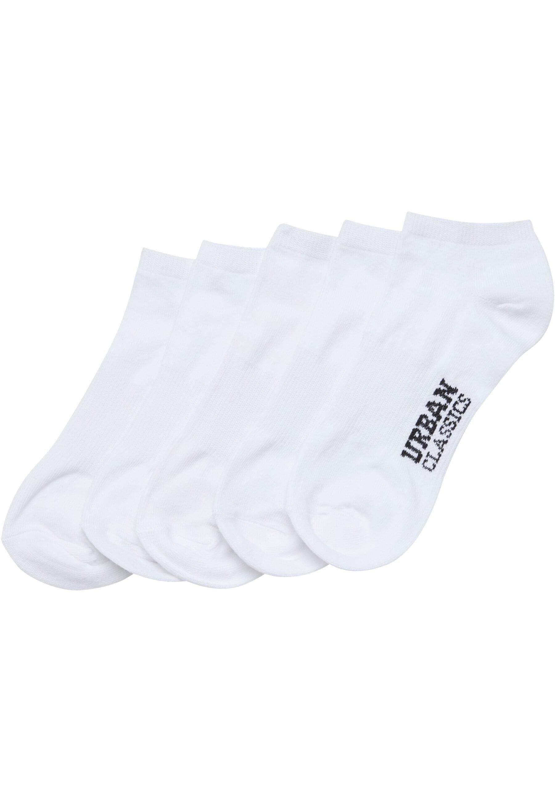 URBAN CLASSICS Basicsocken "Urban Classics Unisex Logo No Show Socks 5-Pack", (1 Paar)