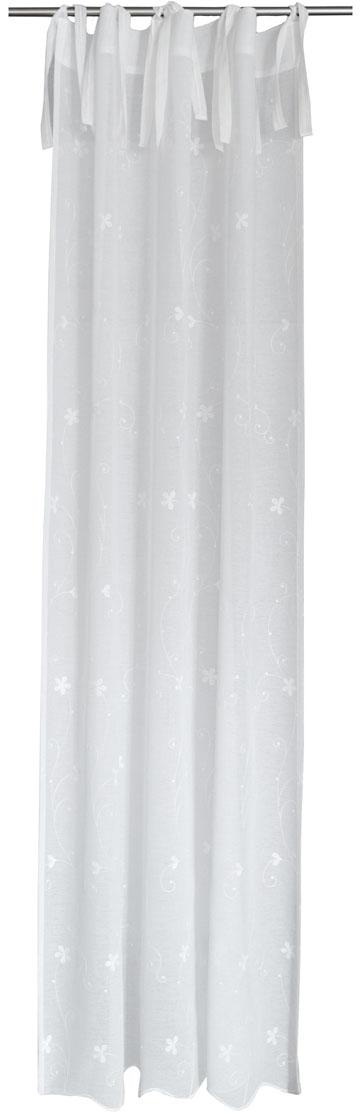 HOMING Gardine "Elise" Bindebänder 1 Stk. tlg. Küche, Schlafzimmer, Wohnzim günstig online kaufen